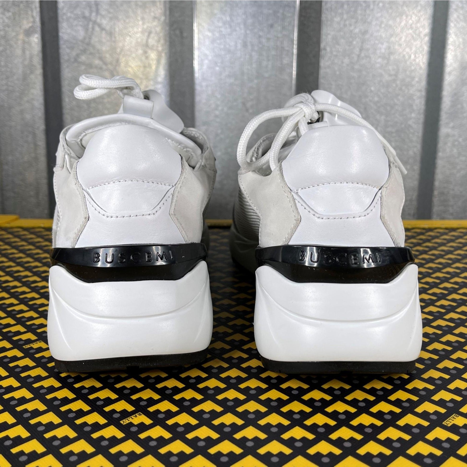 Buscemi Run 2 White Suede Sneakers | Positivo Clothing