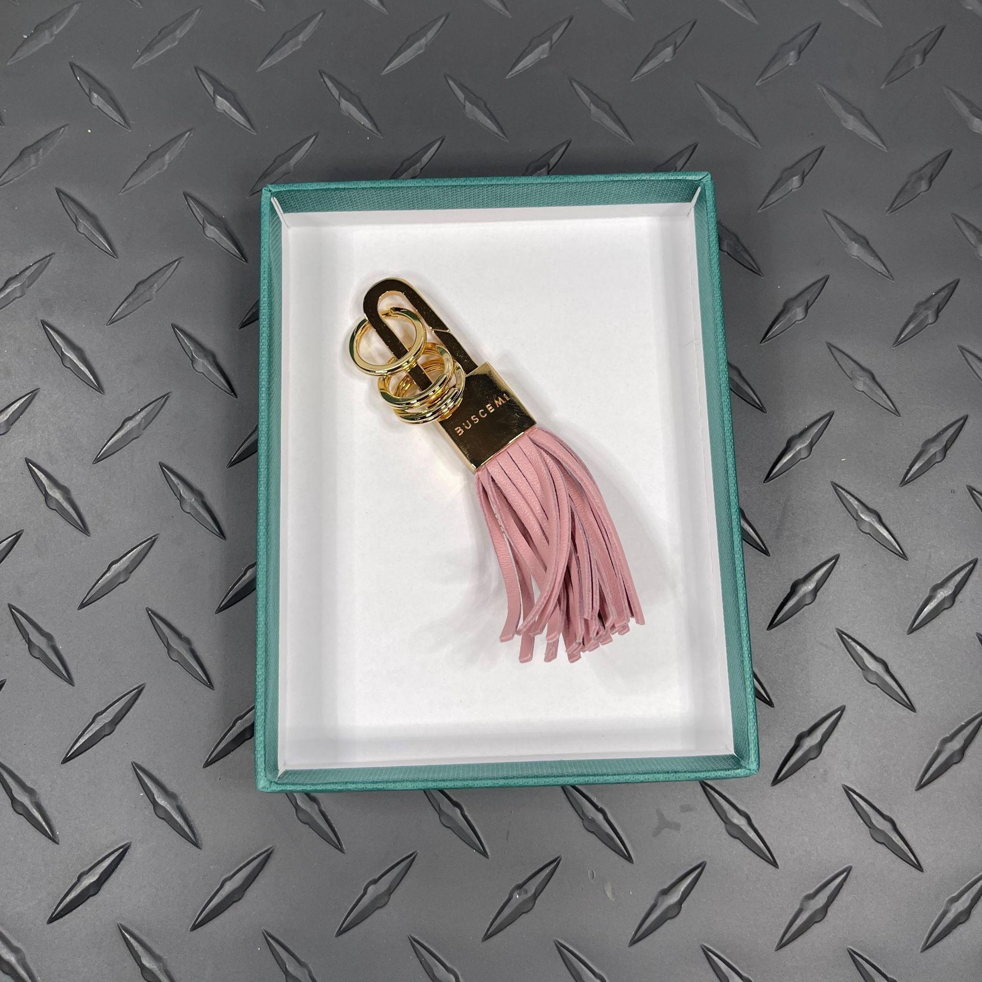 Buscemi Keyholder Lock Dusty Pink Suede | Positivo Clothing