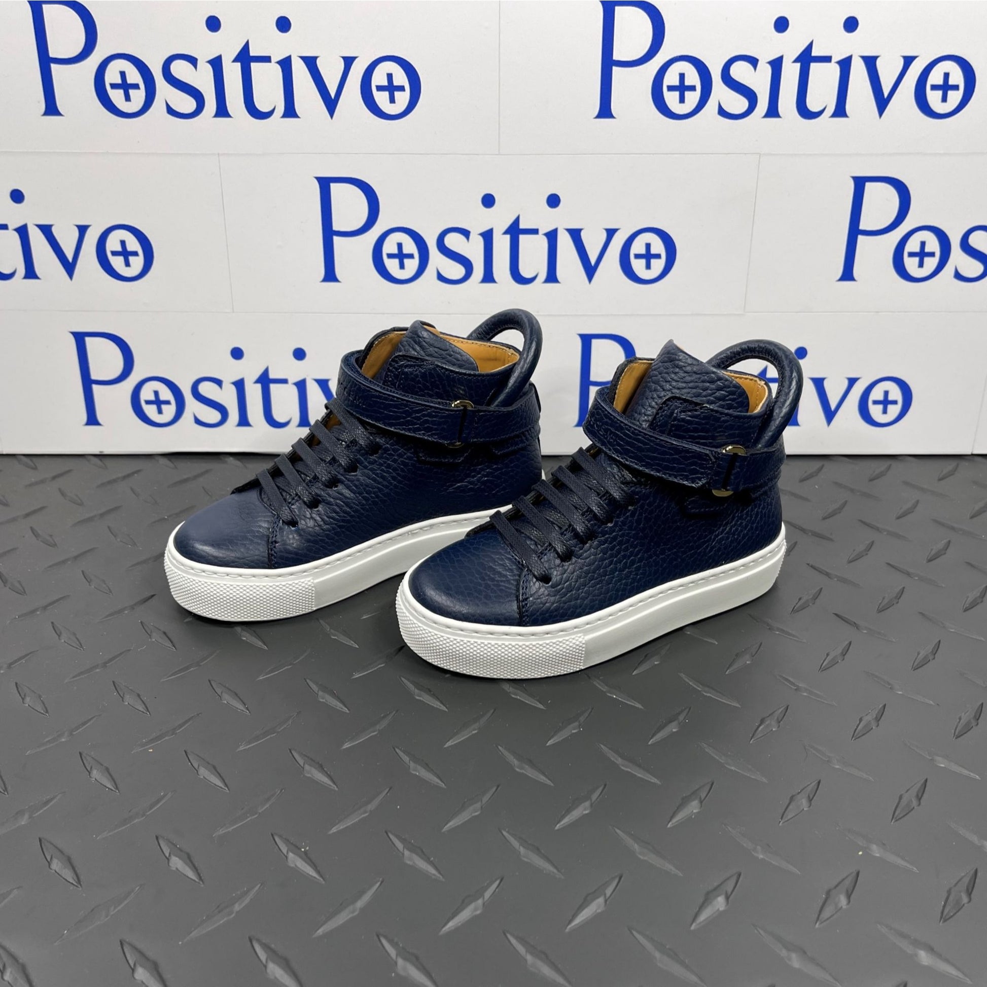 Buscemi 100MM Toddler Alce Oceano Leather Sneakers | Positivo Clothing
