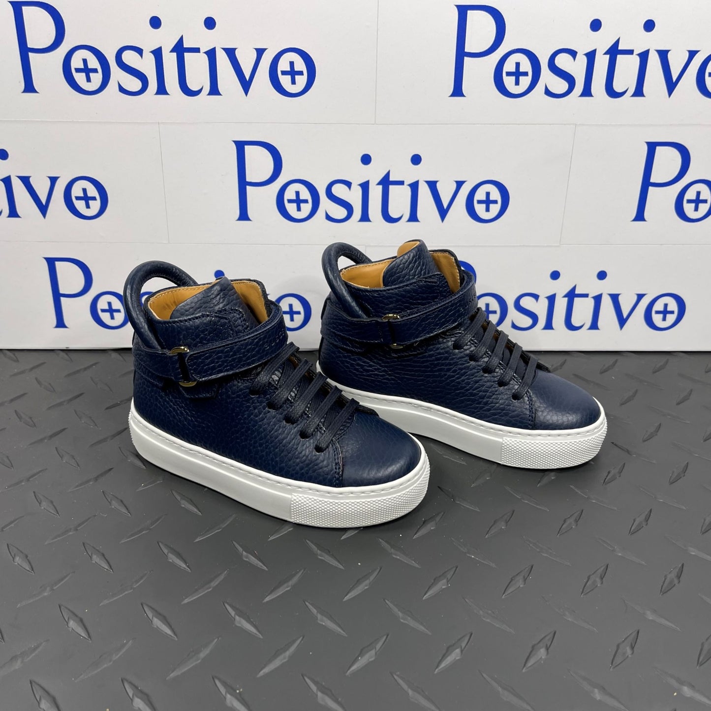 Buscemi 100MM Toddler Alce Oceano Leather Sneakers | Positivo Clothing
