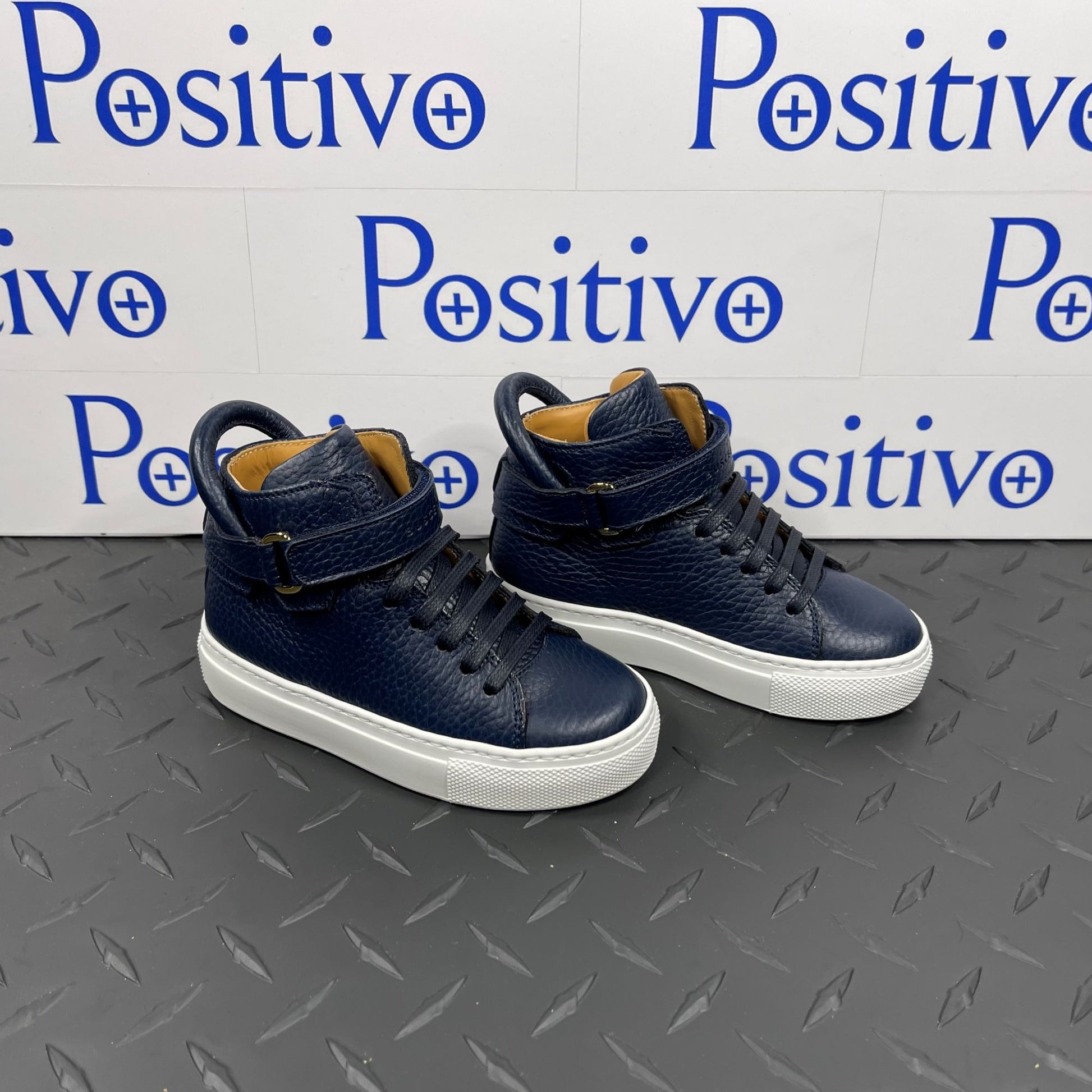 Buscemi 100MM Toddler Alce Oceano Leather Sneakers | Positivo Clothing