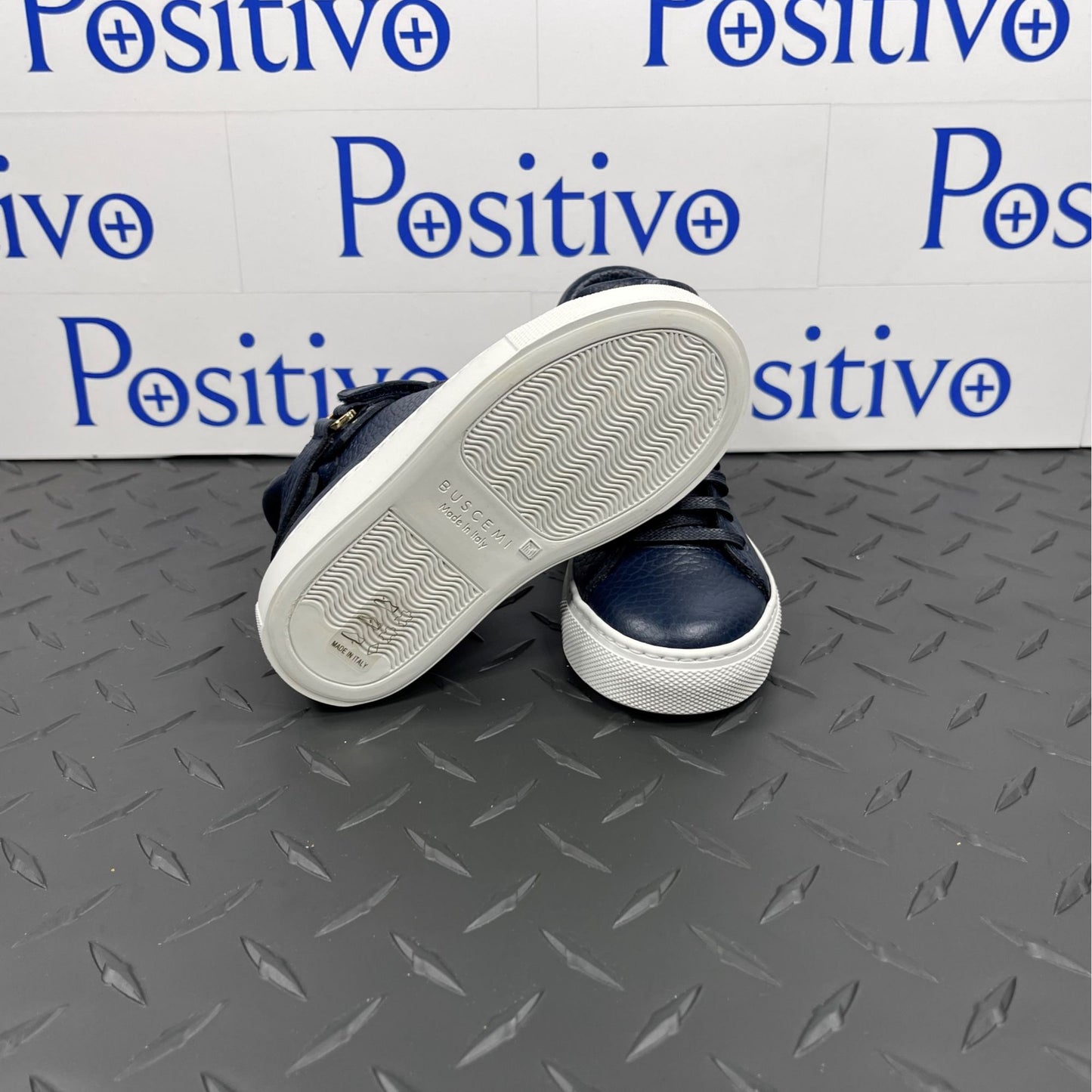 Buscemi 100MM Toddler Alce Oceano Leather Sneakers | Positivo Clothing