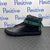 Buscemi Mens 100MM Clip Black/Green Leather Sneakers | Positivo Clothing