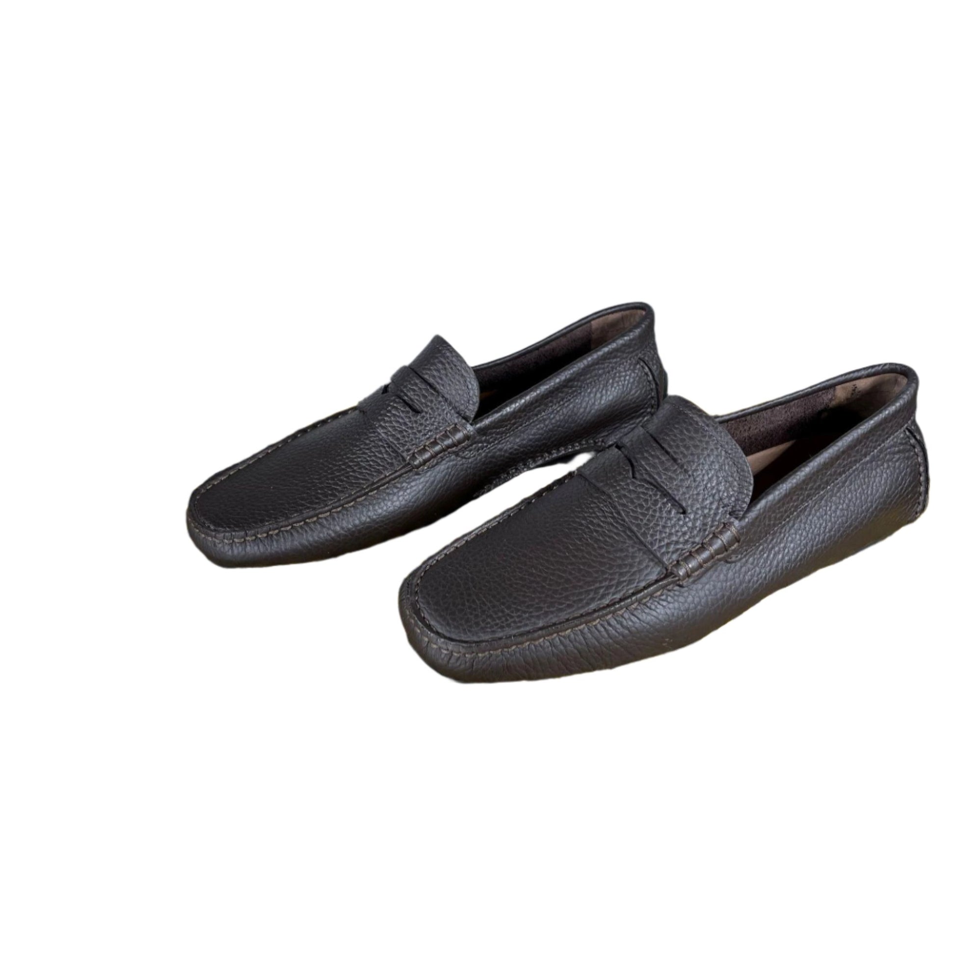 Bally Warno Chocolate Leather Drivers - Positivo Clothing