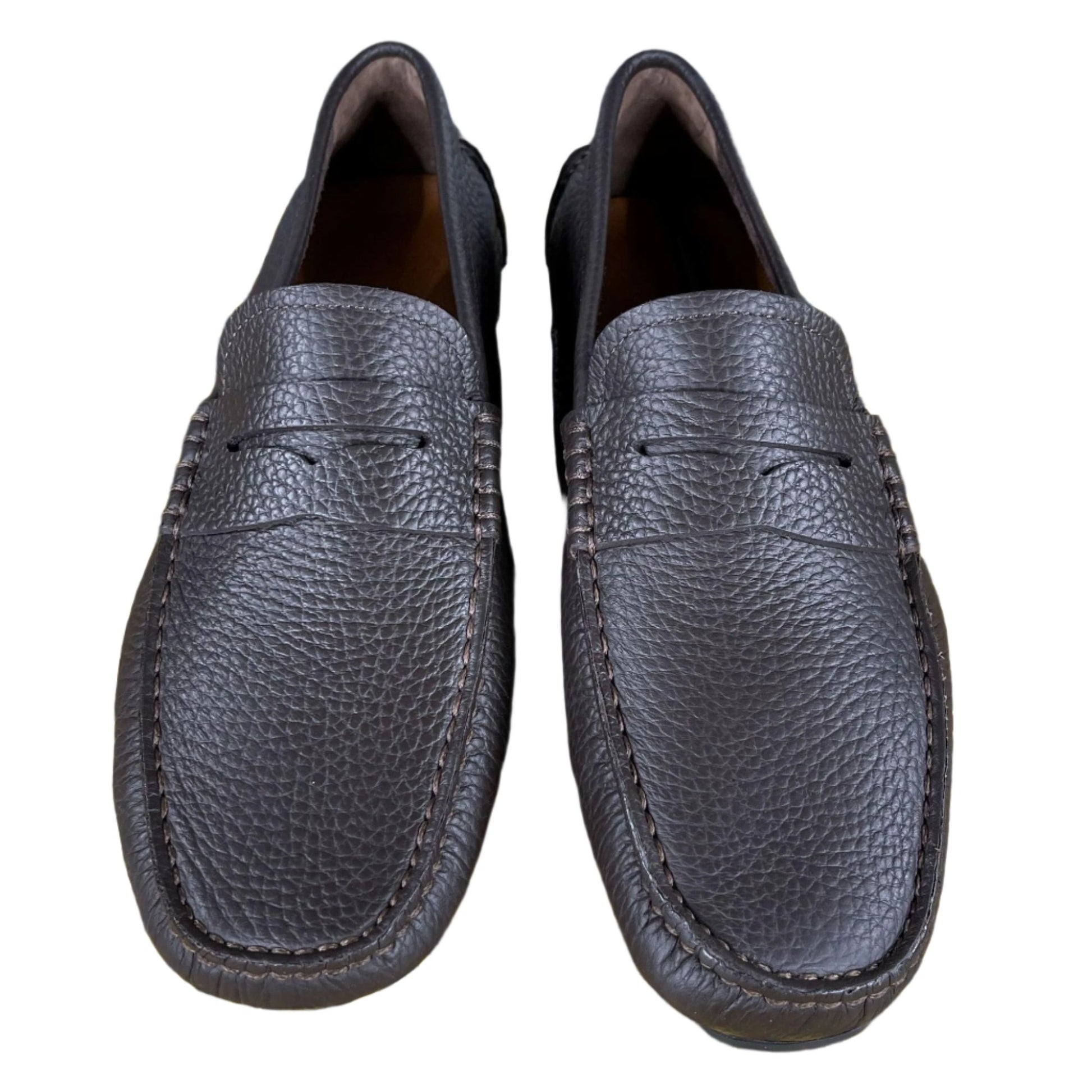 Bally Warno Chocolate Leather Drivers - Positivo Clothing