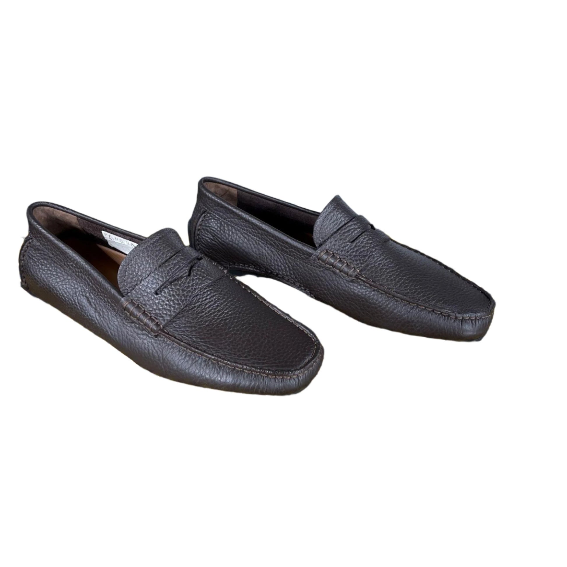 Bally Warno Chocolate Leather Drivers - Positivo Clothing