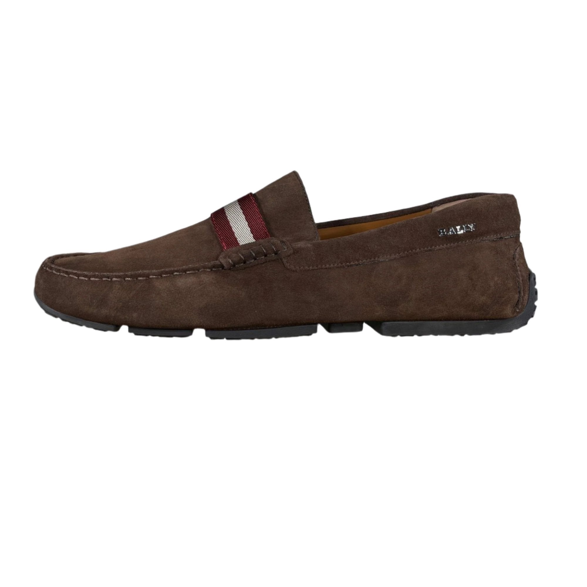Bally Pearce Coffee Leather Drivers - Positivo Clothing