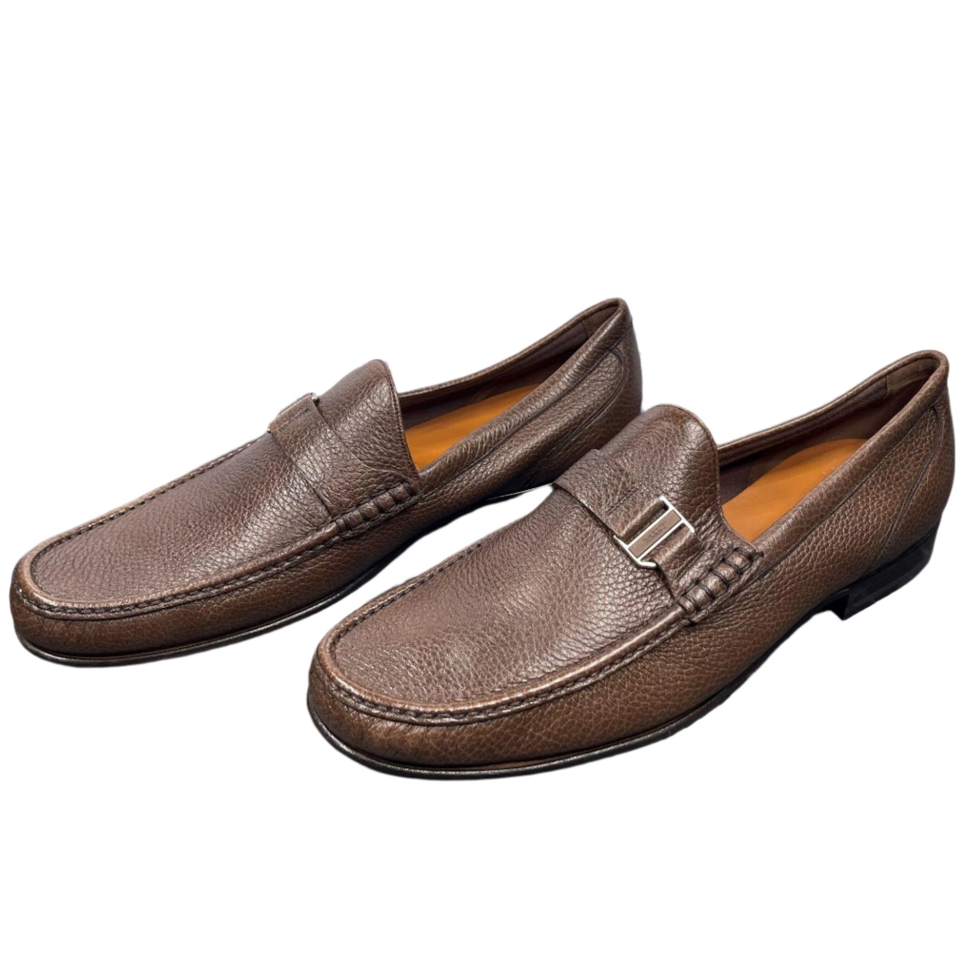 Bally Suver Dark Tan Leather Loafers | Positivo Clothing