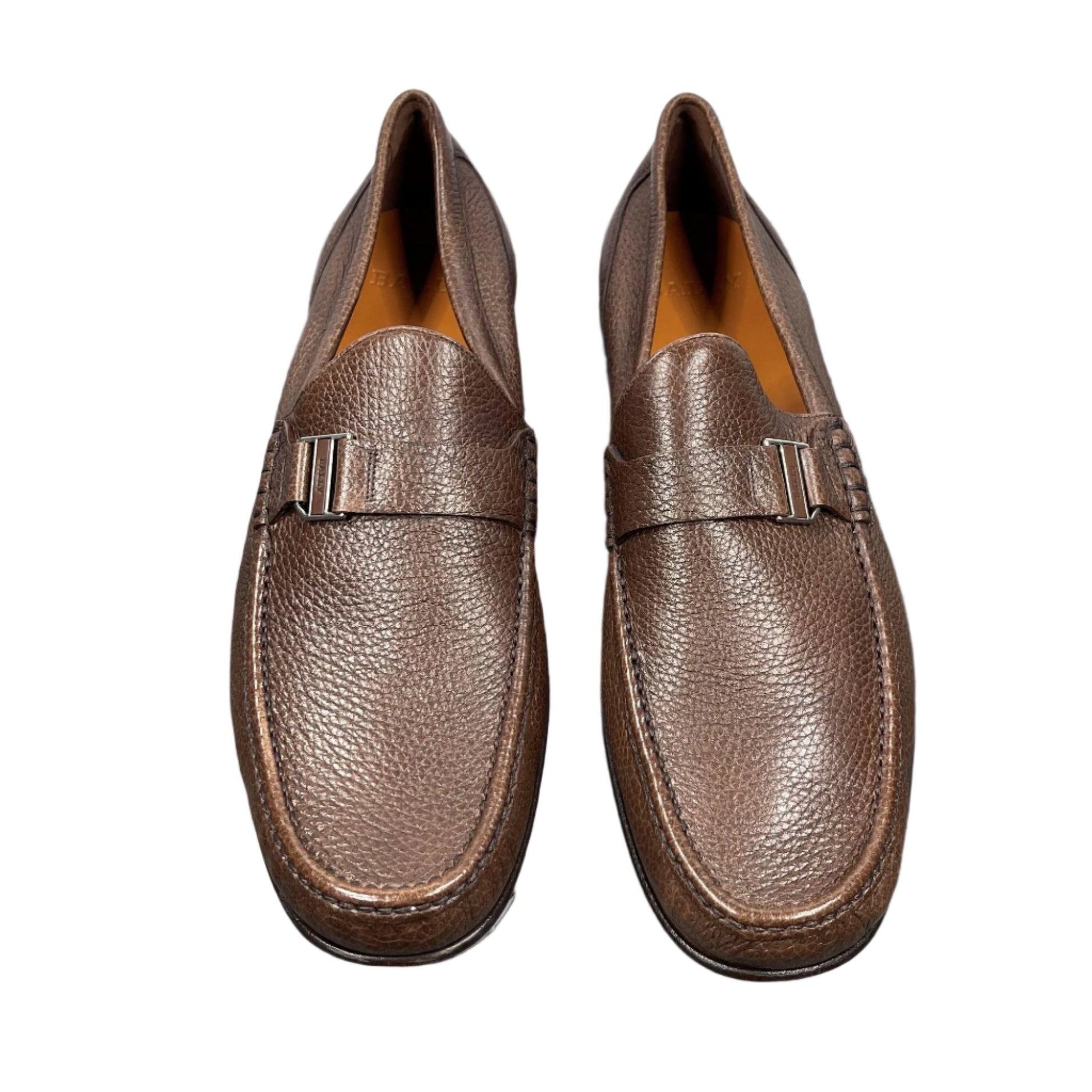 Bally Suver Dark Tan Leather Loafers | Positivo Clothing