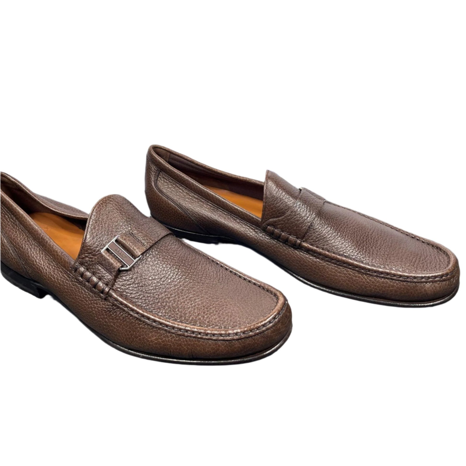 Bally Suver Dark Tan Leather Loafers | Positivo Clothing