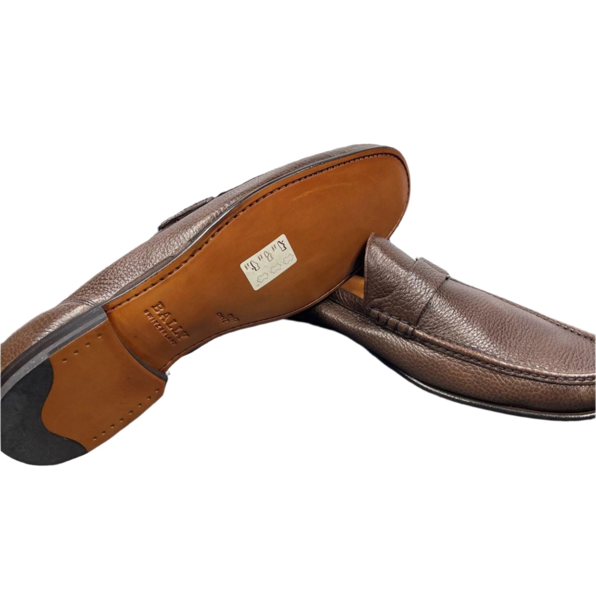 Bally Suver Dark Tan Leather Loafers | Positivo Clothing