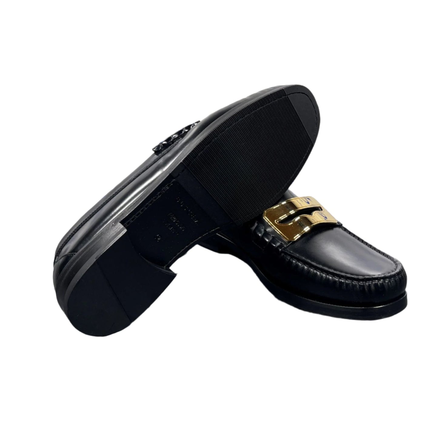 Buscemi Mens Town Loafer Black Leather Loafers | Positivo Clothing