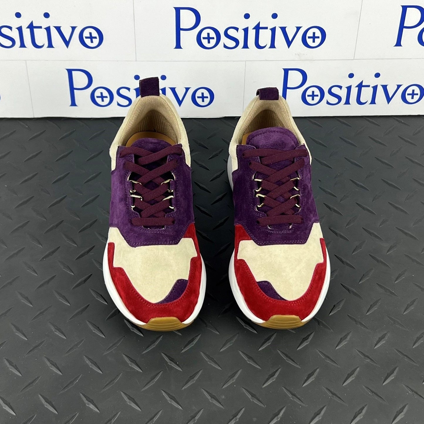 Buscemi Womens Ventura Angora Leather Sneakers | Positivo Clothing