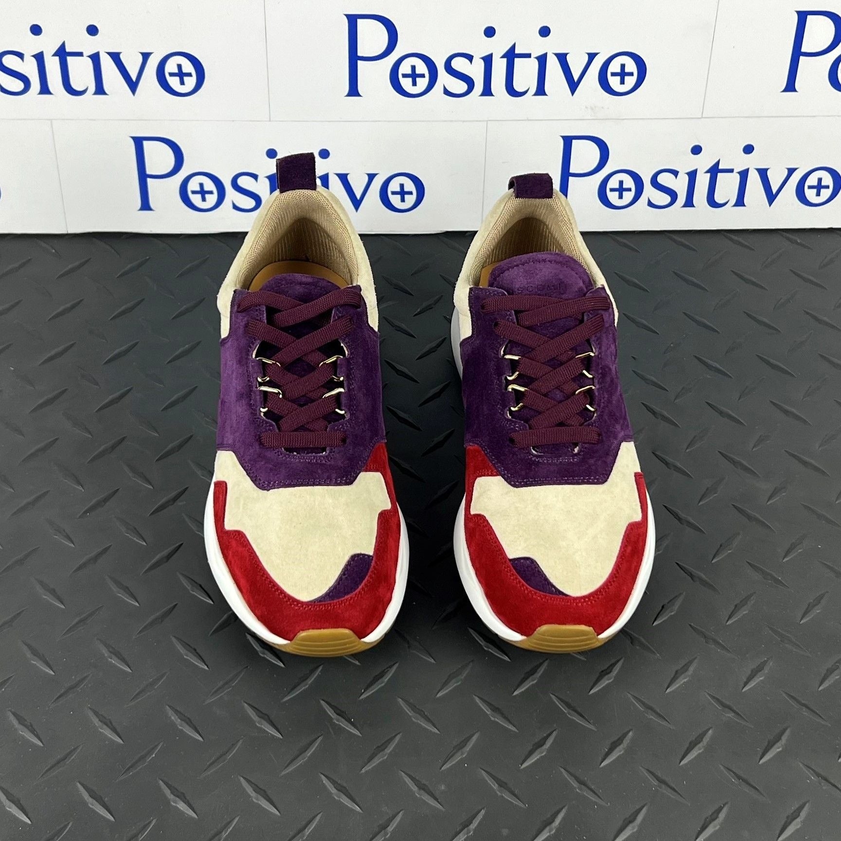 Buscemi Womens Ventura Angora Leather Sneakers | Positivo Clothing