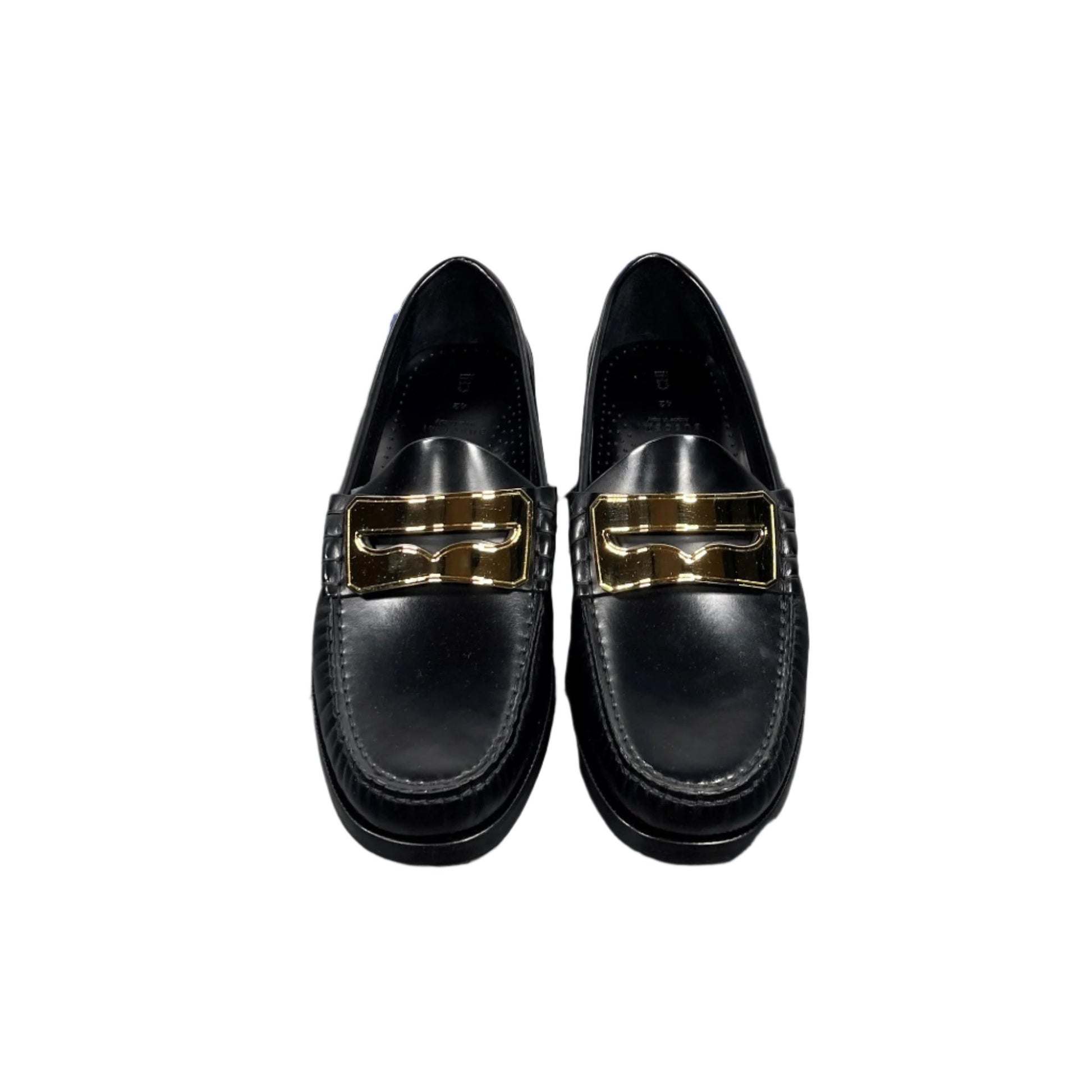 Buscemi Mens Town Loafer Black Leather Loafers | Positivo Clothing