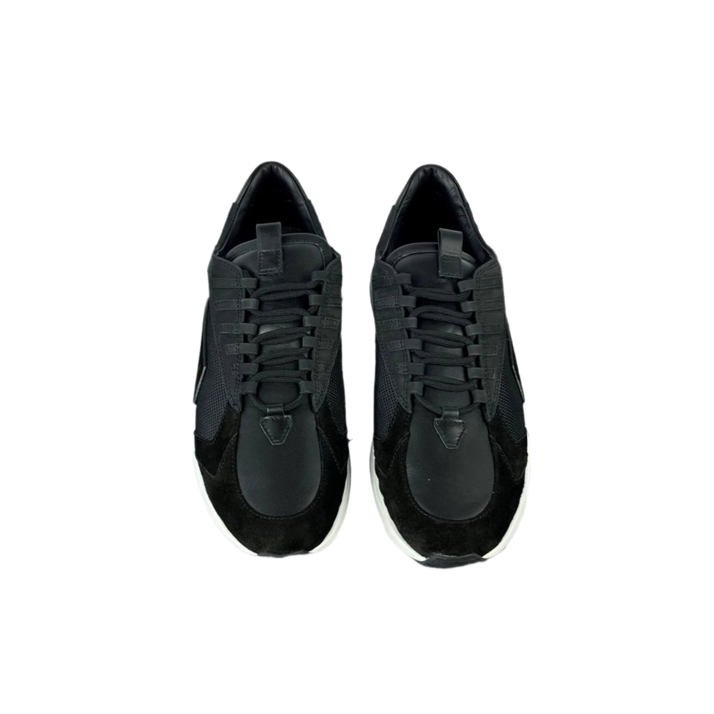 Buscemi Mens Run 2 Black Suede Sneakers SAMPLE | Positivo Clothing