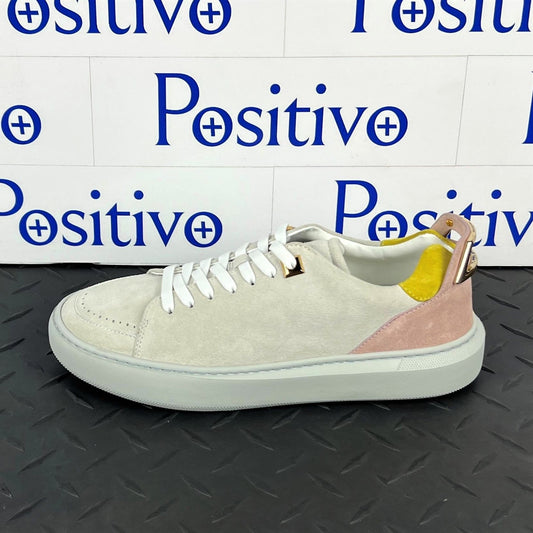 Buscemi Women's Uno Sport White Trio Leather Sneakers