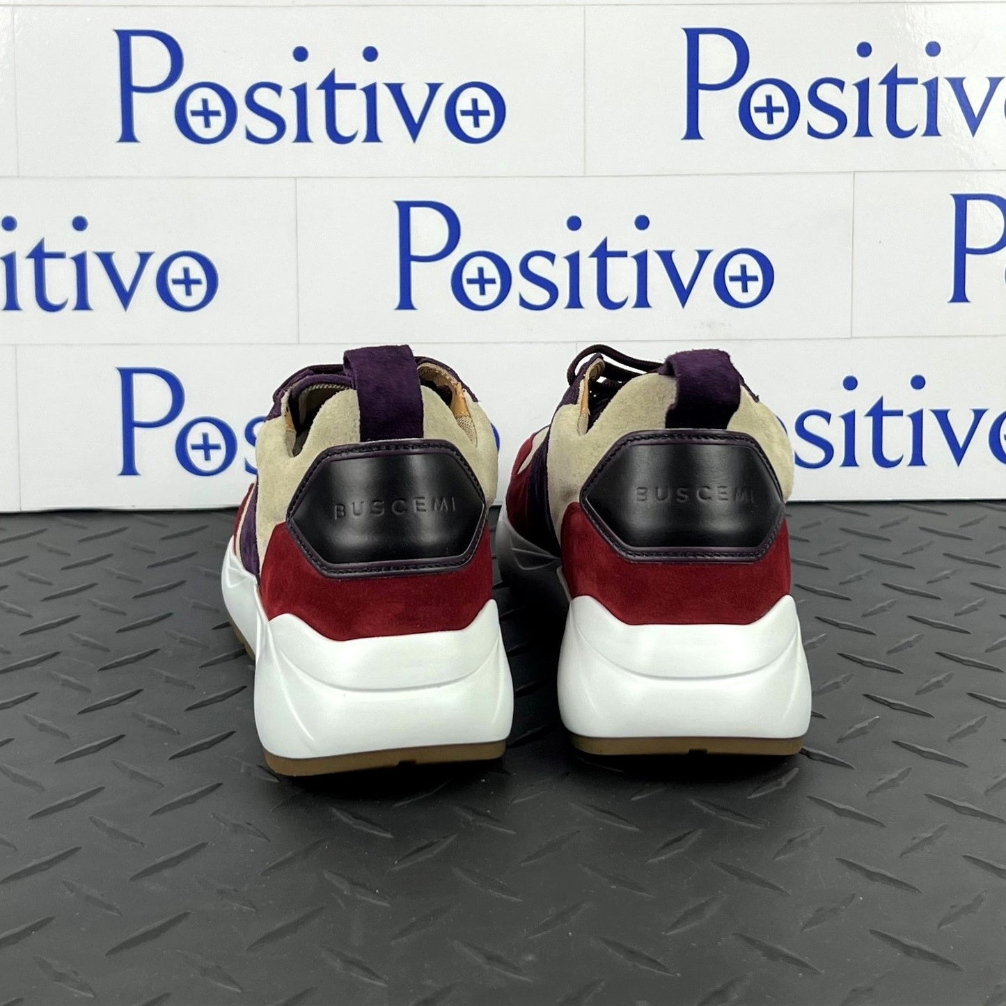 Buscemi Womens Ventura Angora Leather Sneakers | Positivo Clothing