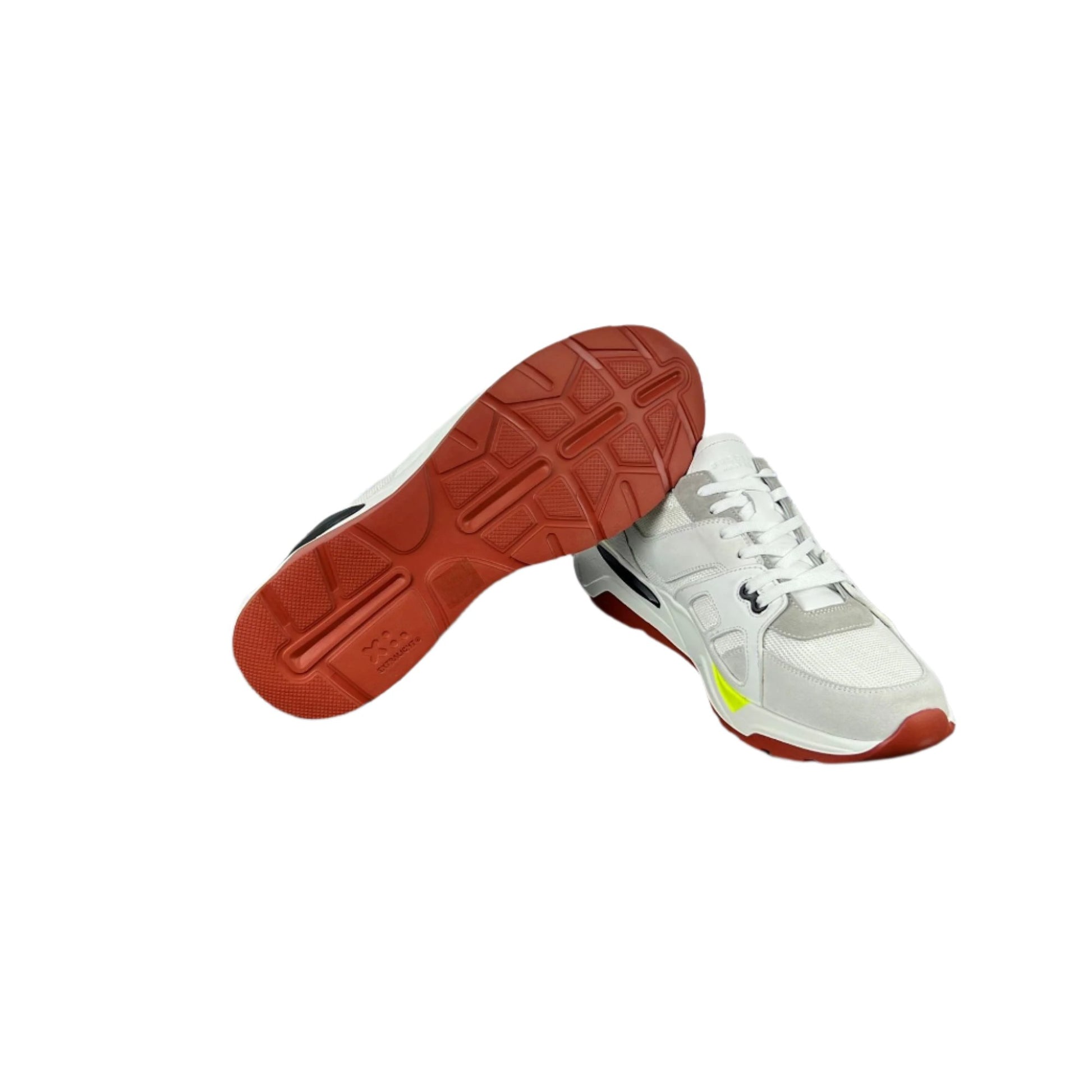 Buscemi Mens B Runner White Leather Sneakers SAMPLE | Positivo Clothing