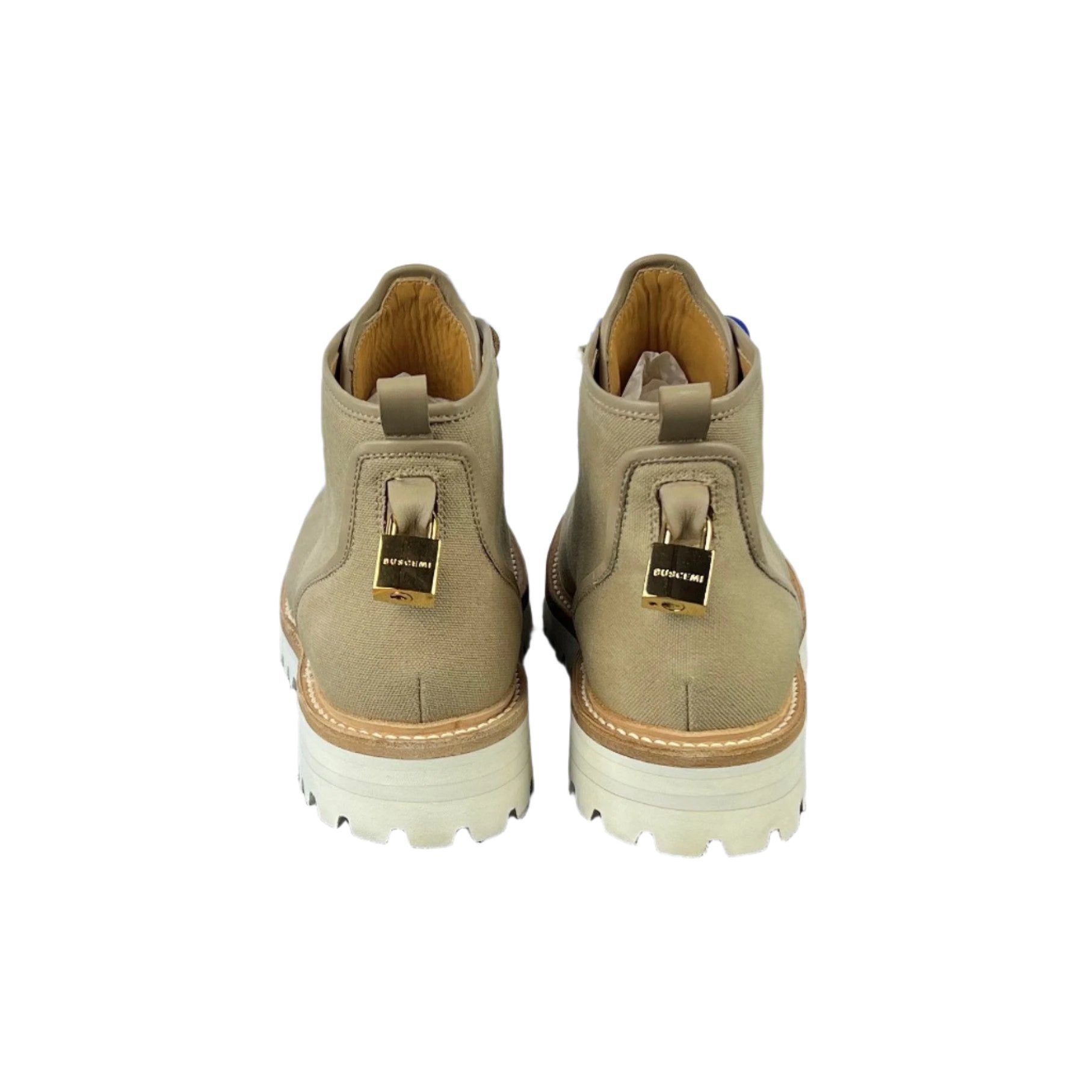 Buscemi Mens Lotta Boot Tortora Canvas Boots SAMPLE | Positivo Clothing