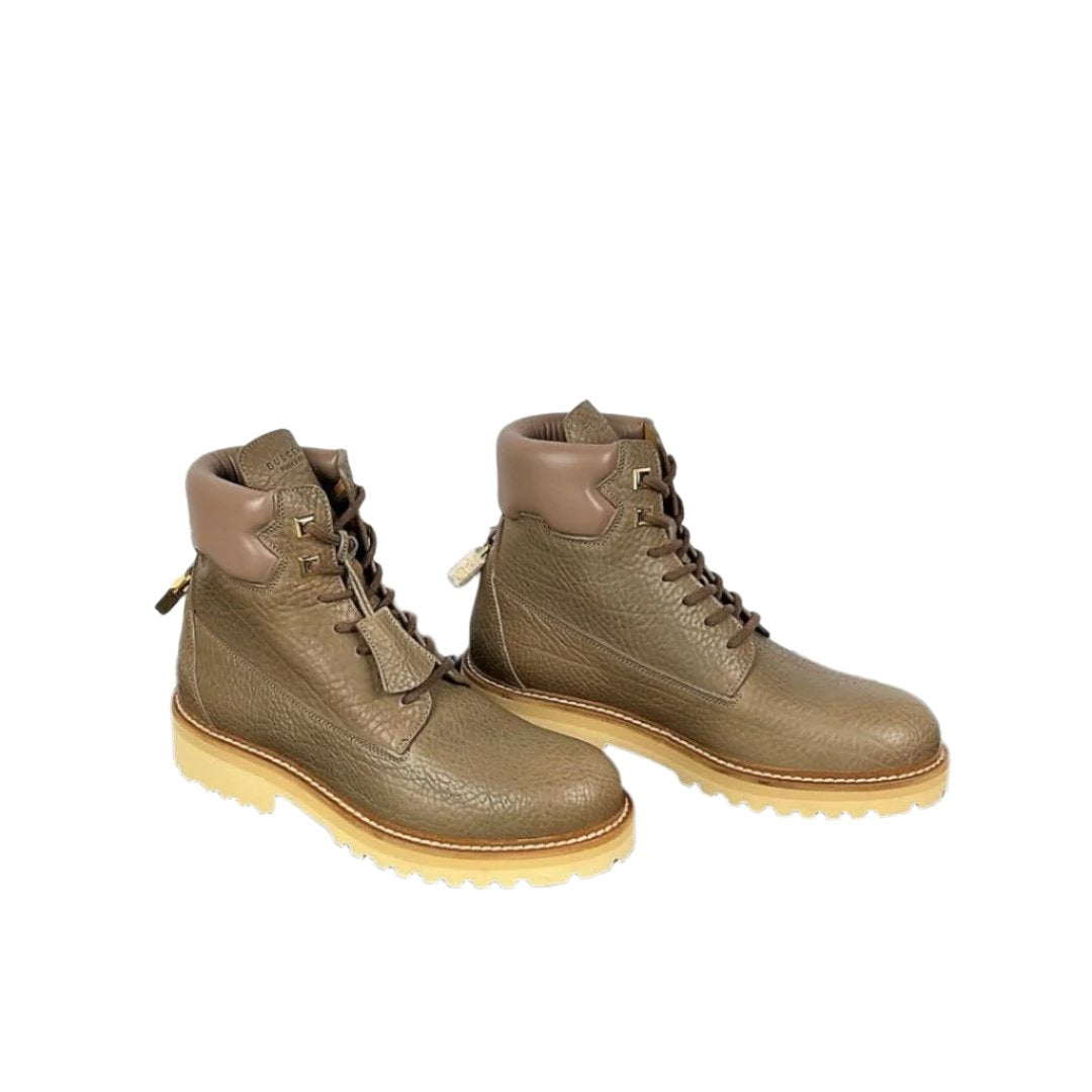 Buscemi Site Boot Tapiro Dove Grey Leather Boots | Positivo Clothing