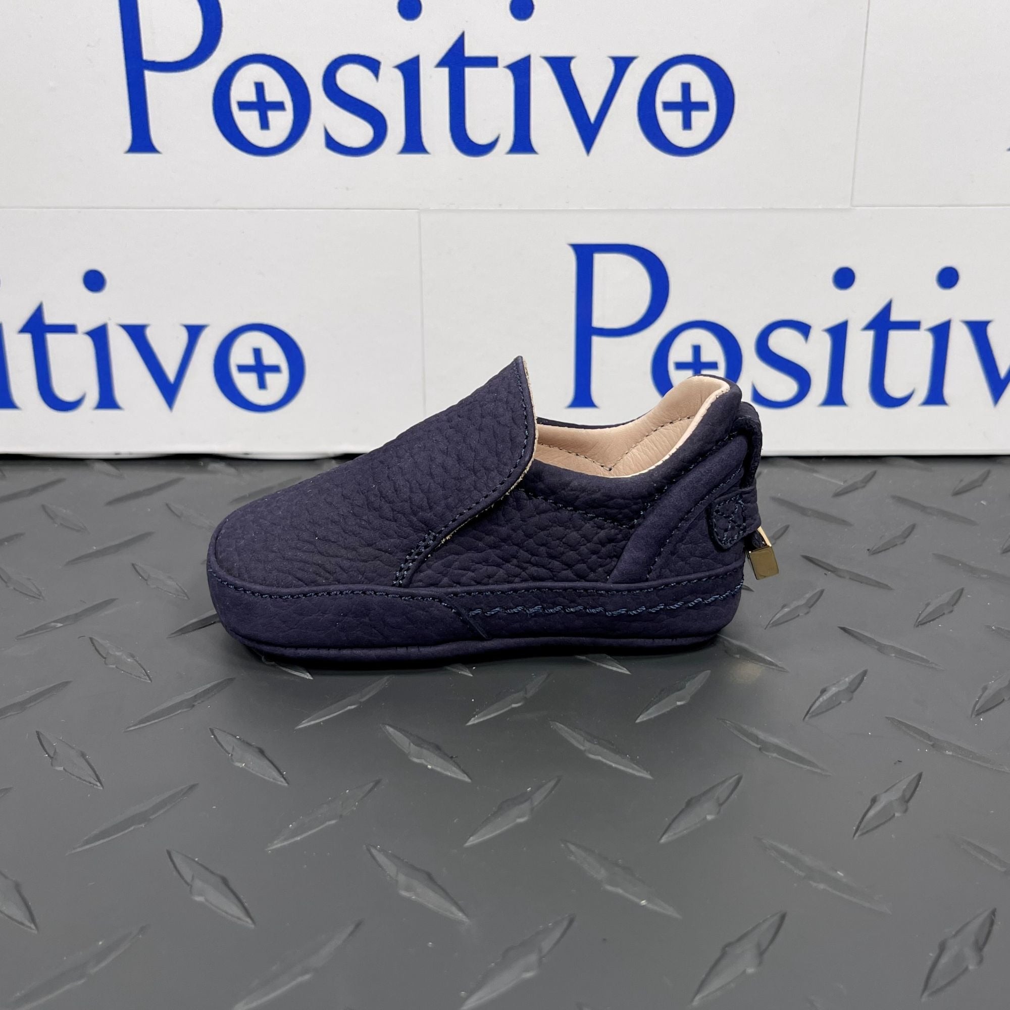 Buscemi 40MM Baby Nubuk Blue Ink Sneakers | Positivo Clothing