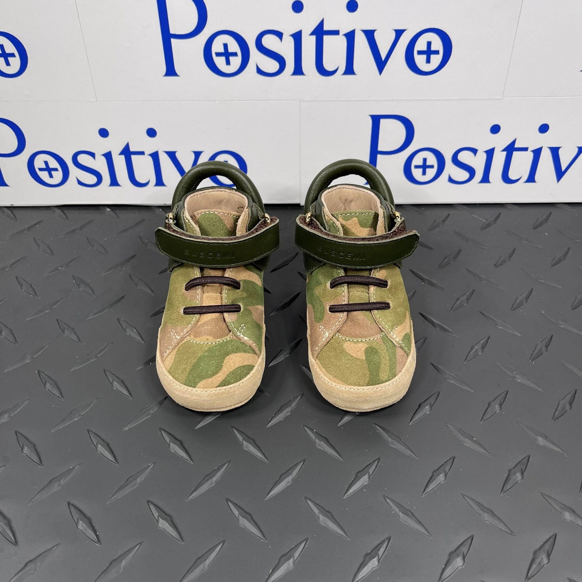 Buscemi 100MM Baby Camou/Militare Suede Sneakers | Positivo Clothing