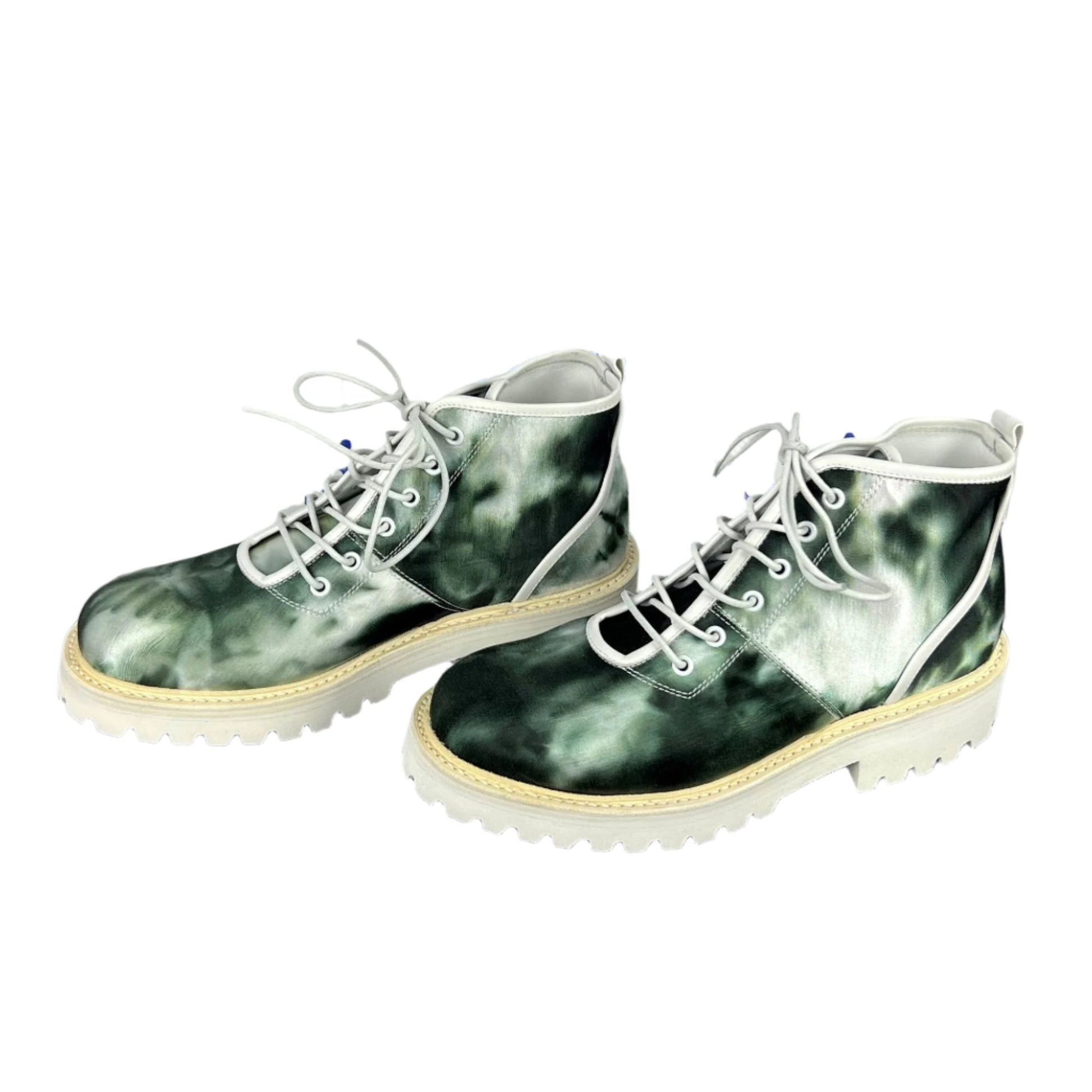 Buscemi Mens Lotta Tie Dye Canvas Boots SAMPLE | Positivo Clothing