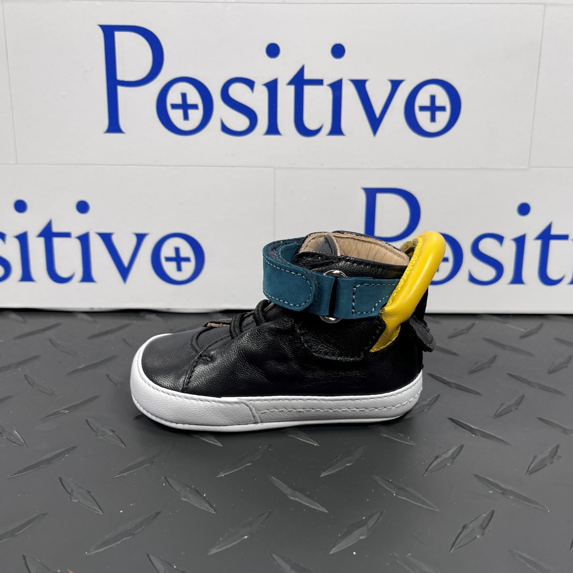 Buscemi 100MM Baby Black Trio Leather Sneakers | Positivo Clothing