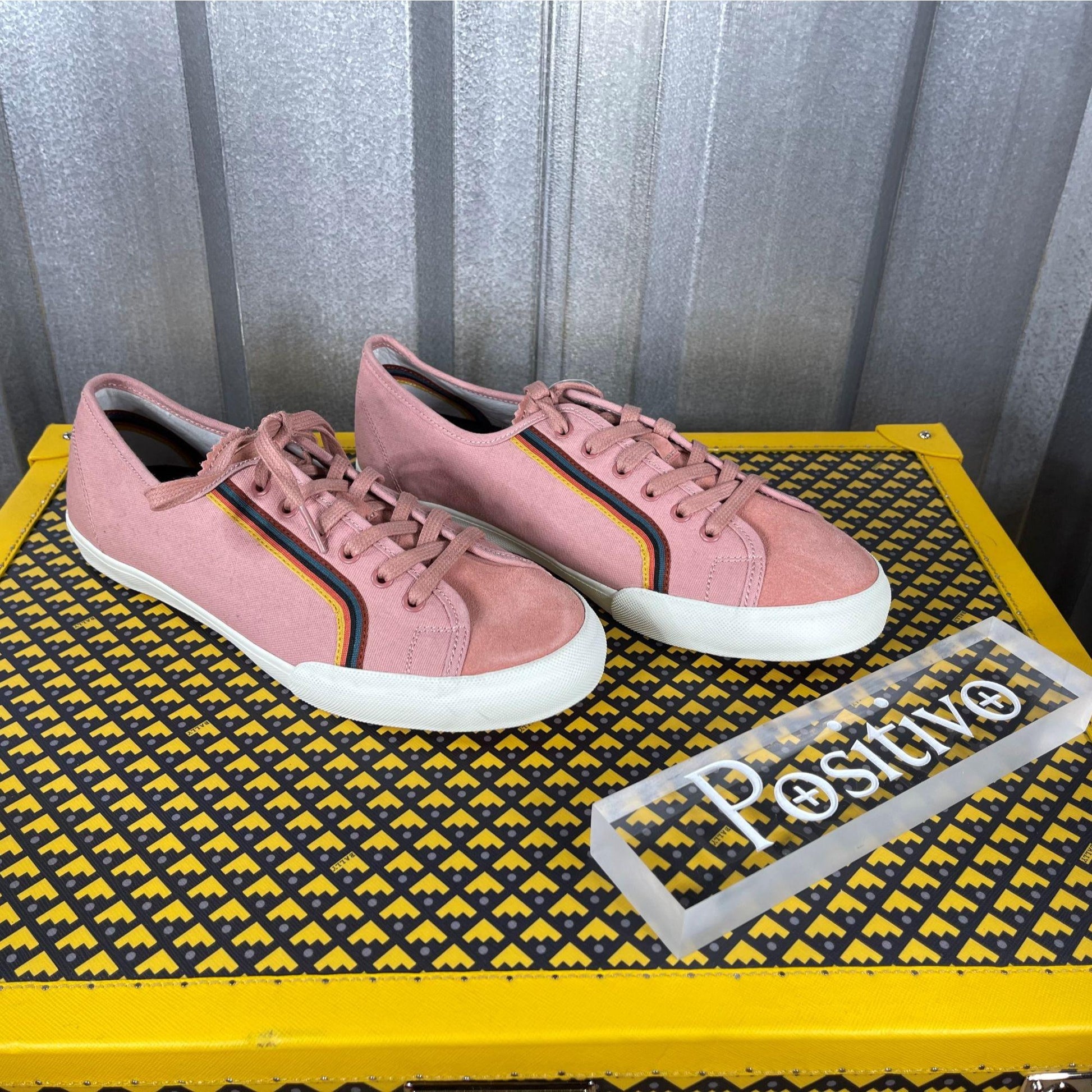 Paul Smith NEL03 Nelson Pink Sneakers DISPLAY w/ Replacement Box | Positivo Clothing