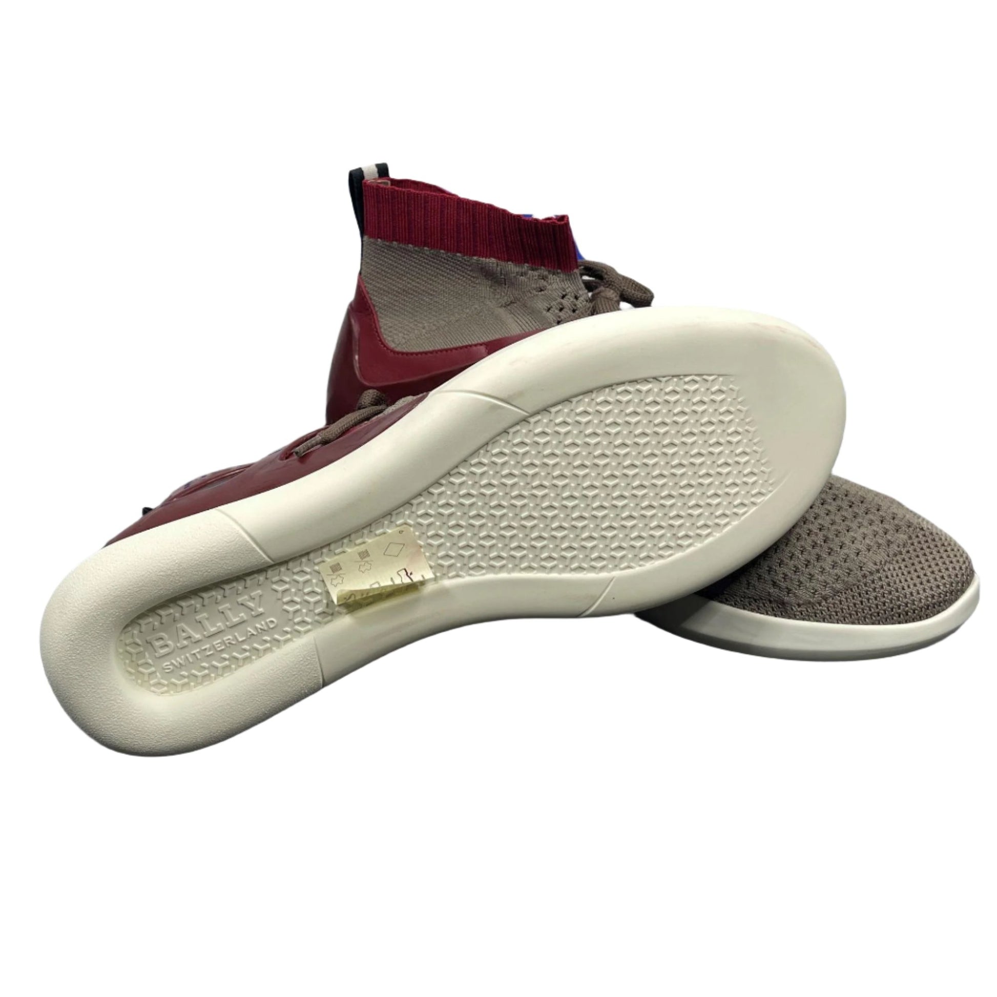 Bally Avallo Red Leather/Textile Sneakers | Positivo Clothing