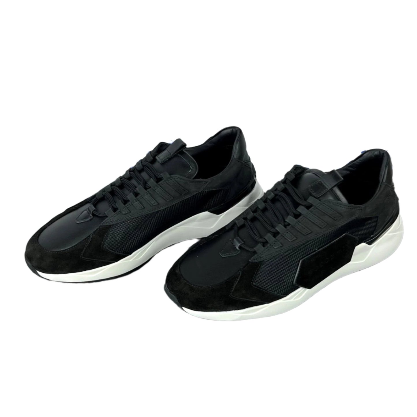 Buscemi Mens Run 2 Black Suede Sneakers SAMPLE | Positivo Clothing