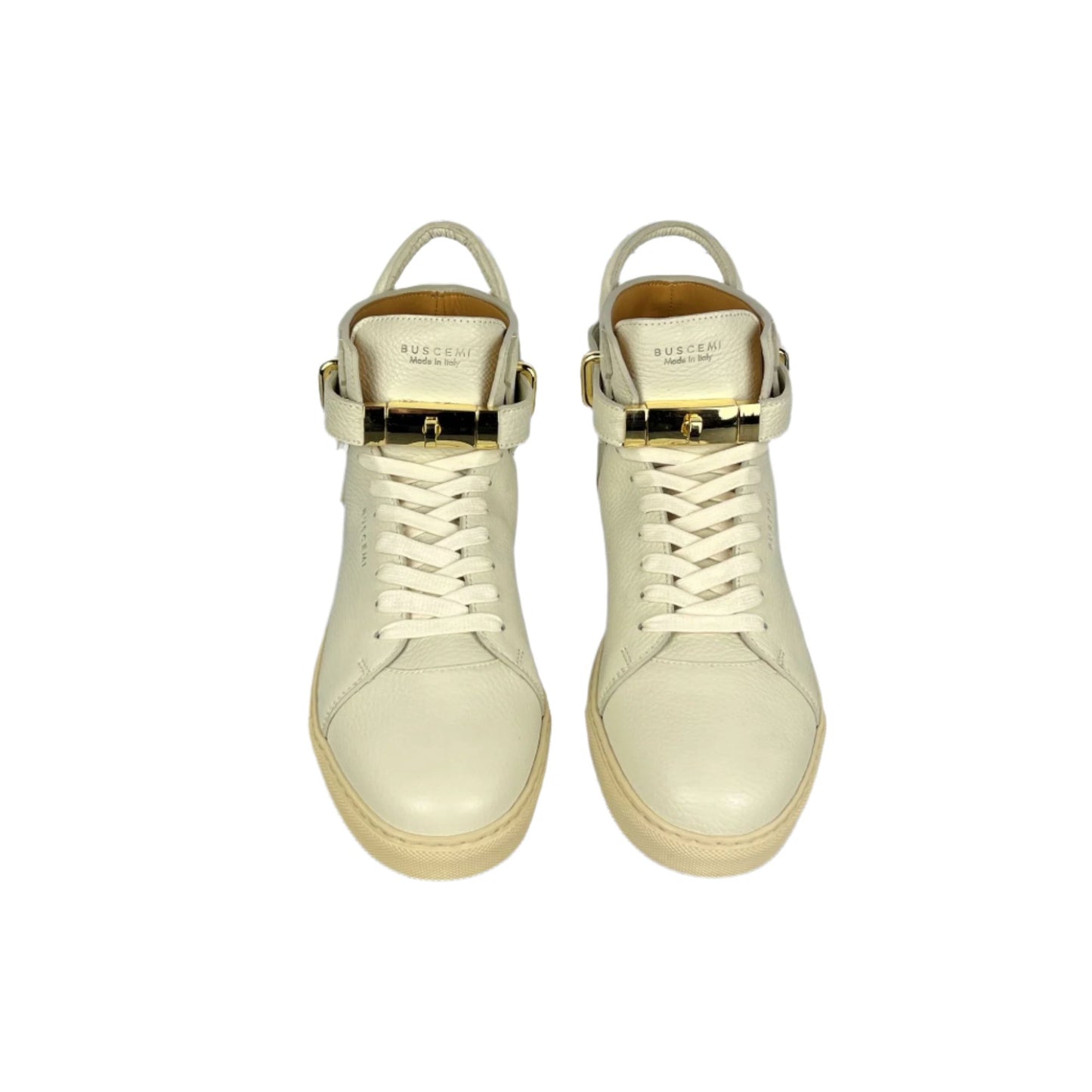 Buscemi Men's 100MM Avorio Leather Sneakers SAMPLE