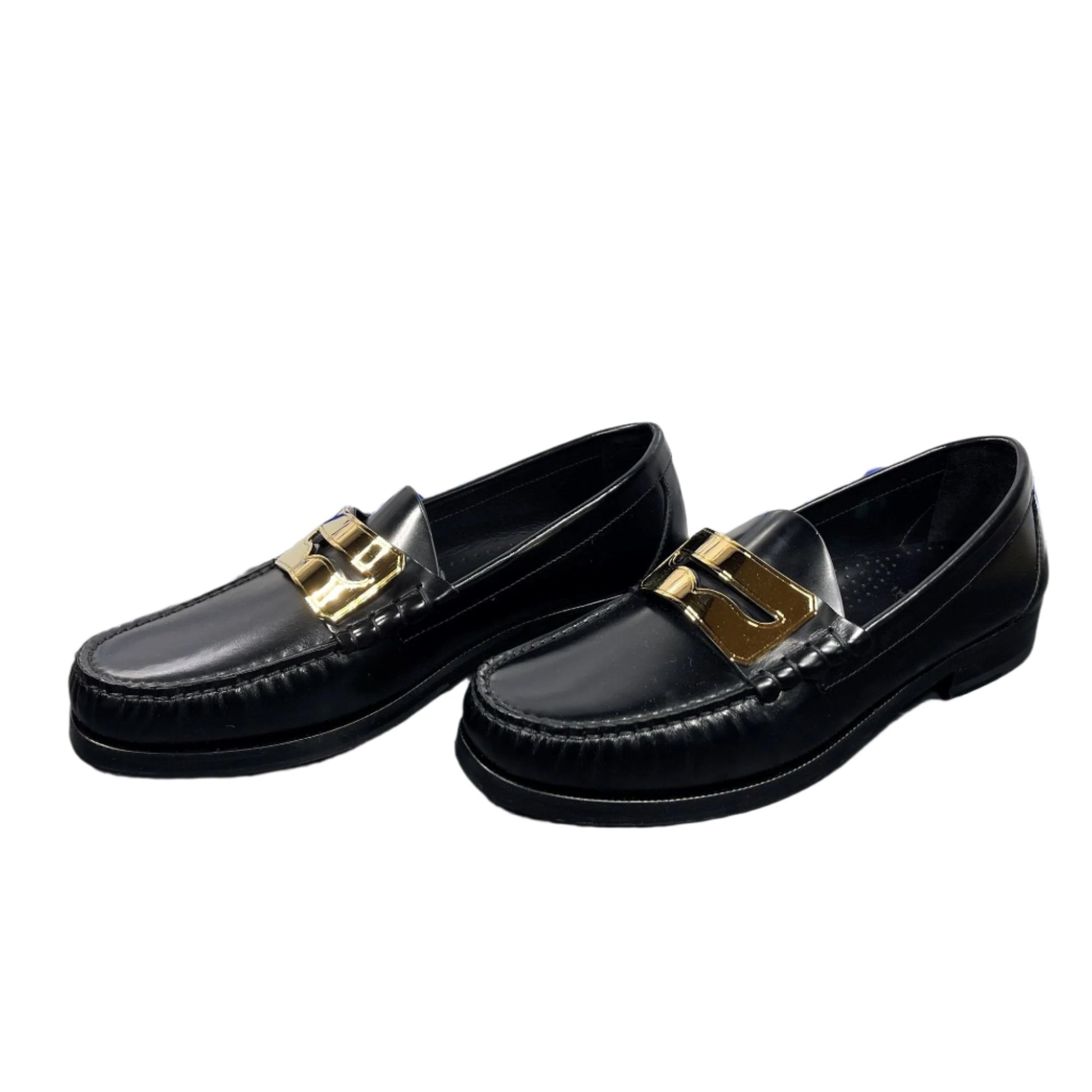 Buscemi Mens Town Loafer Black Leather Loafers | Positivo Clothing
