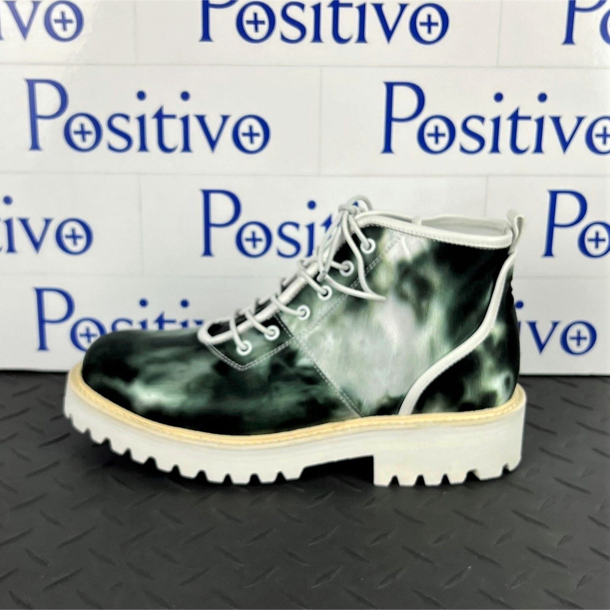 Buscemi Mens Lotta Tie Dye Canvas Boots SAMPLE | Positivo Clothing