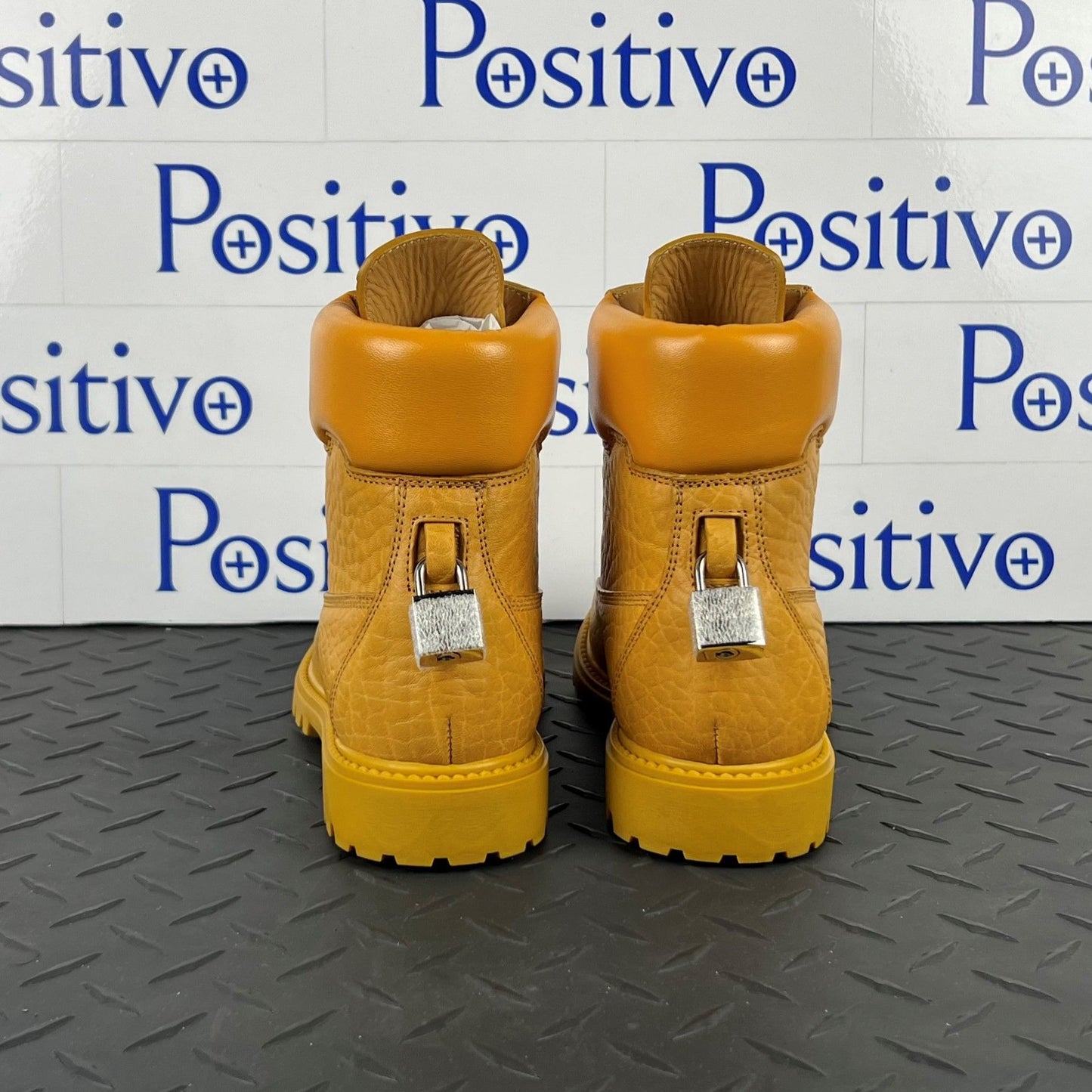 Buscemi Womens Site Boot Yellow Leather Boots SAMPLE | Positivo Clothing