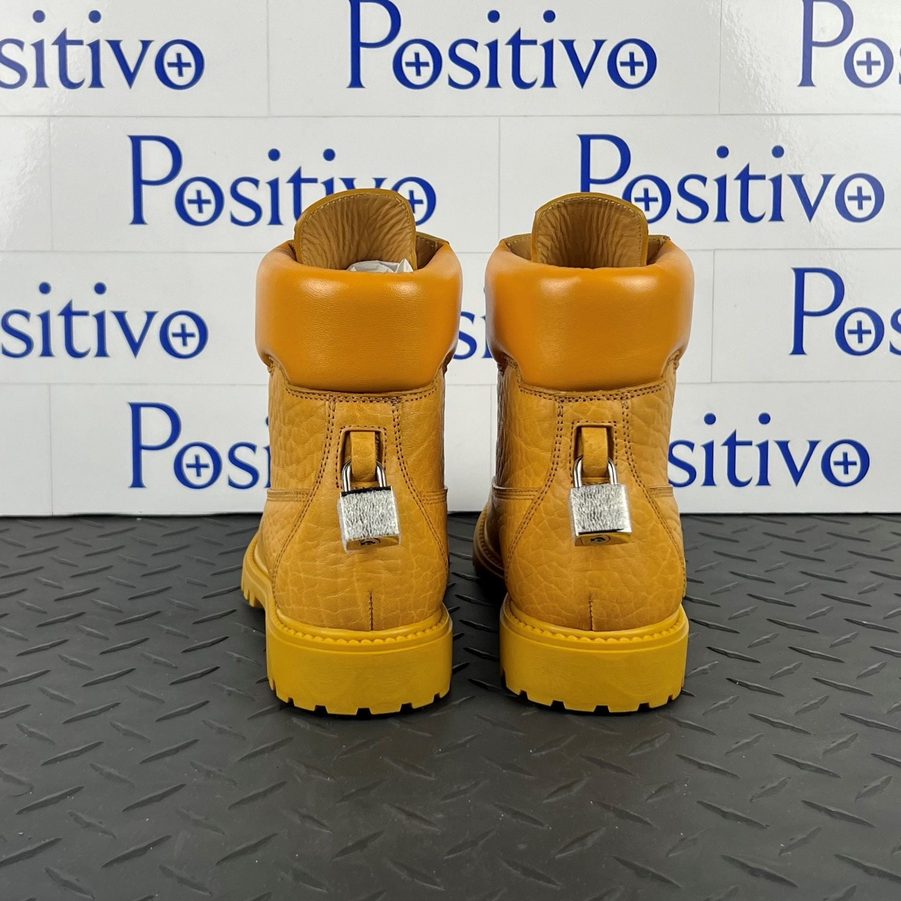 Buscemi Womens Site Boot Yellow Leather Boots SAMPLE | Positivo Clothing