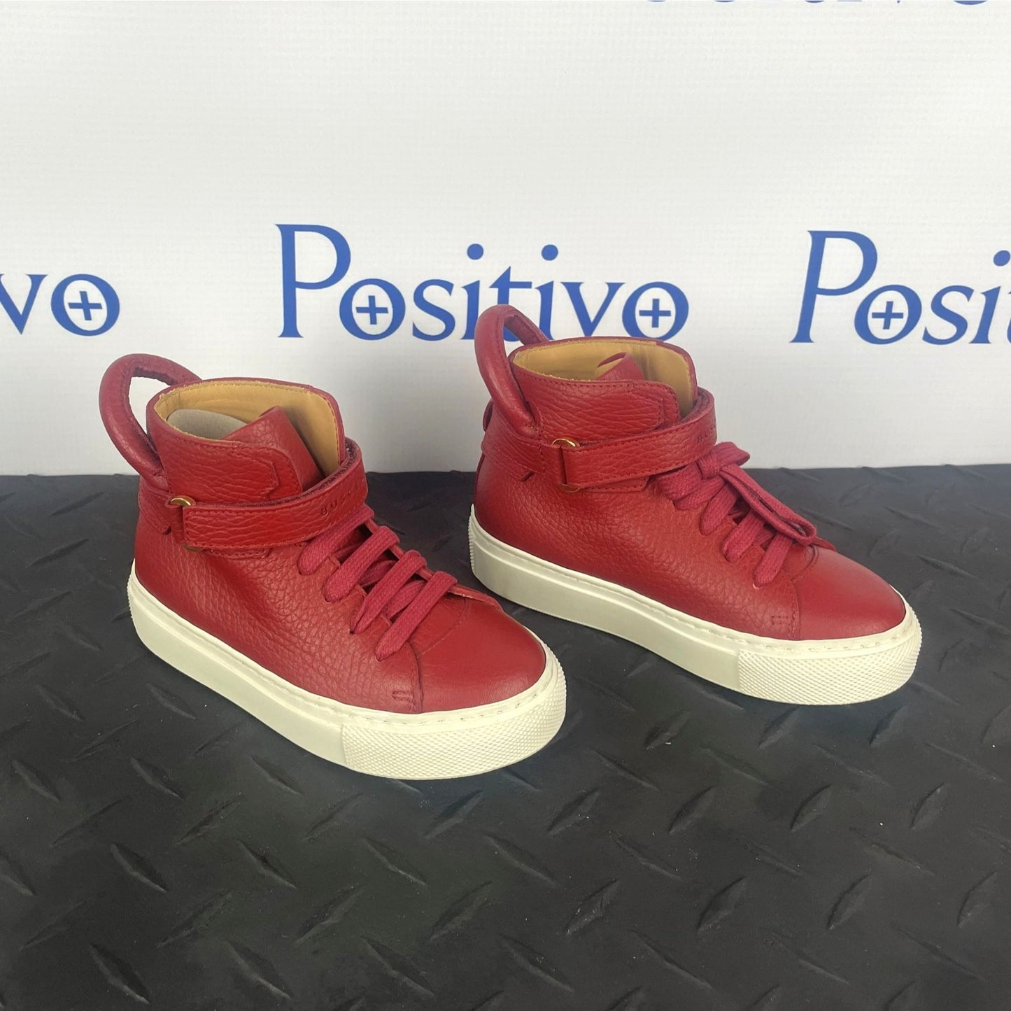 Buscemi 100MM Toddler Passion White Leather Sneakers EU T24 US 8