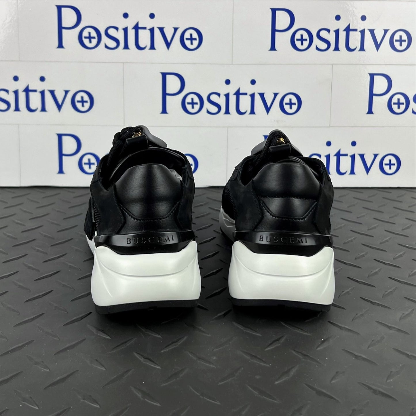 Buscemi Womens Run 2 Black Suede Sneakers SAMPLE | Positivo Clothing