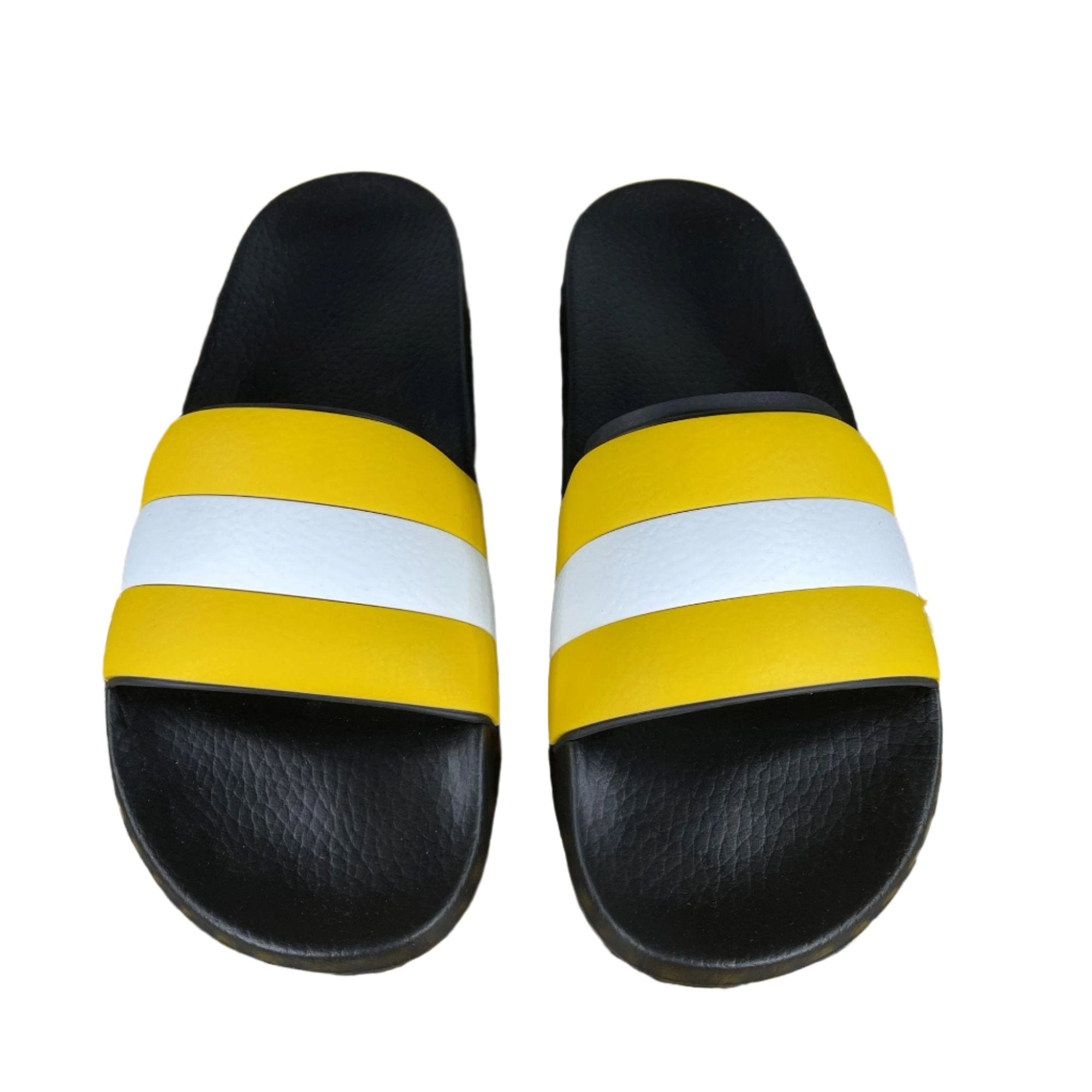 Bally Sleter Yellow Rubber Sandals Positivo Clothing