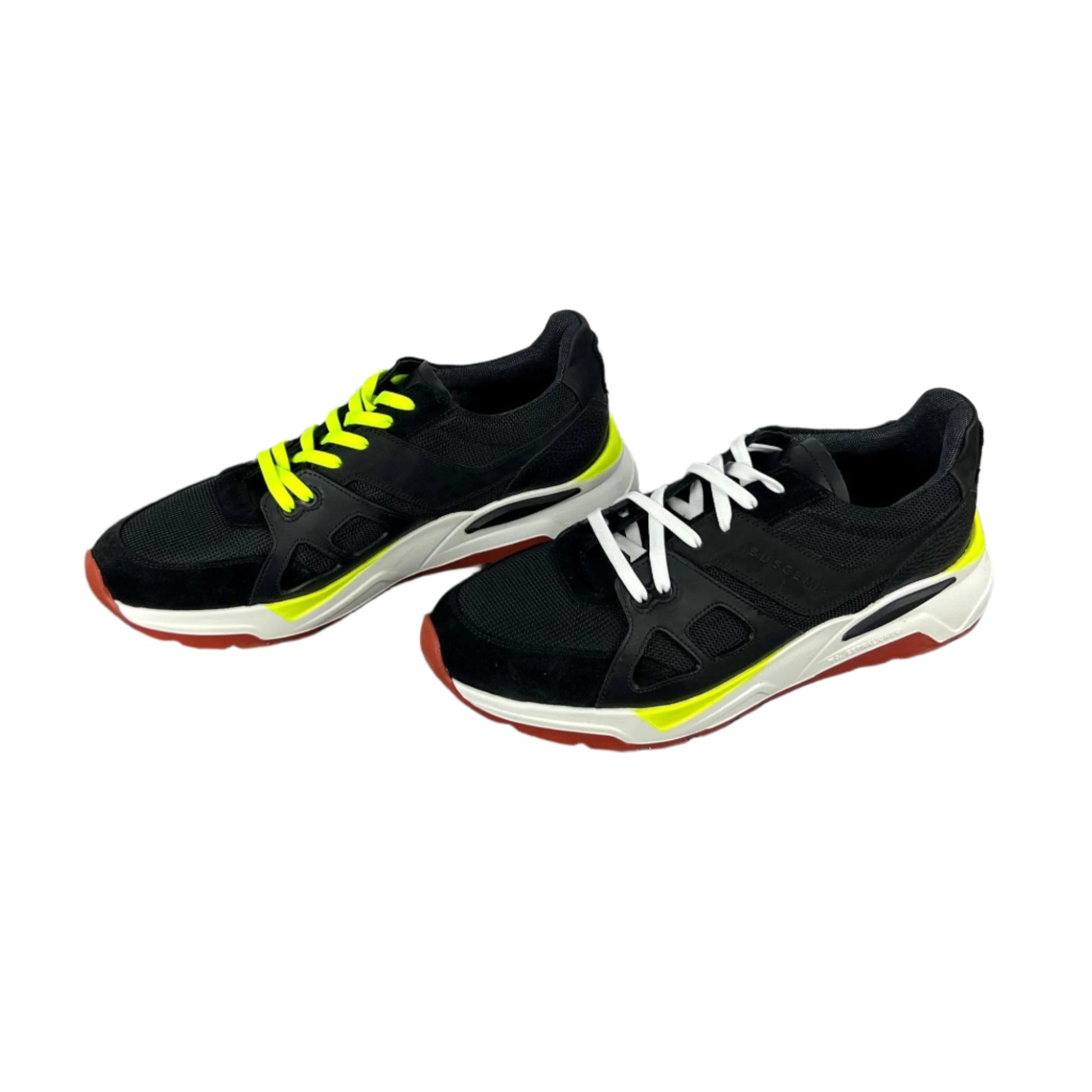 Buscemi Mens B Runner Black Leather Sneakers SAMPLE | Positivo Clothing