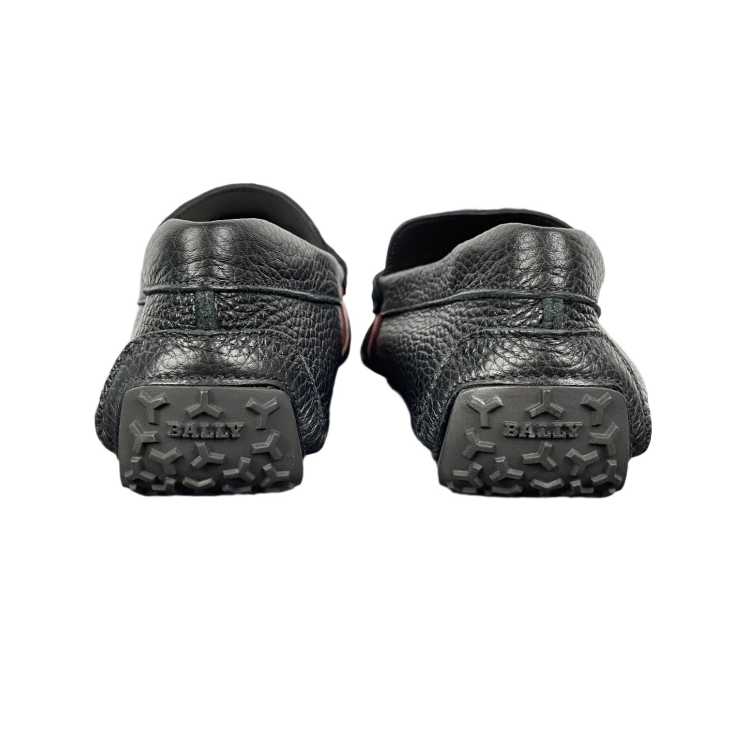 Bally Mens Pietro Black Leather Drivers | Positivo Clothing