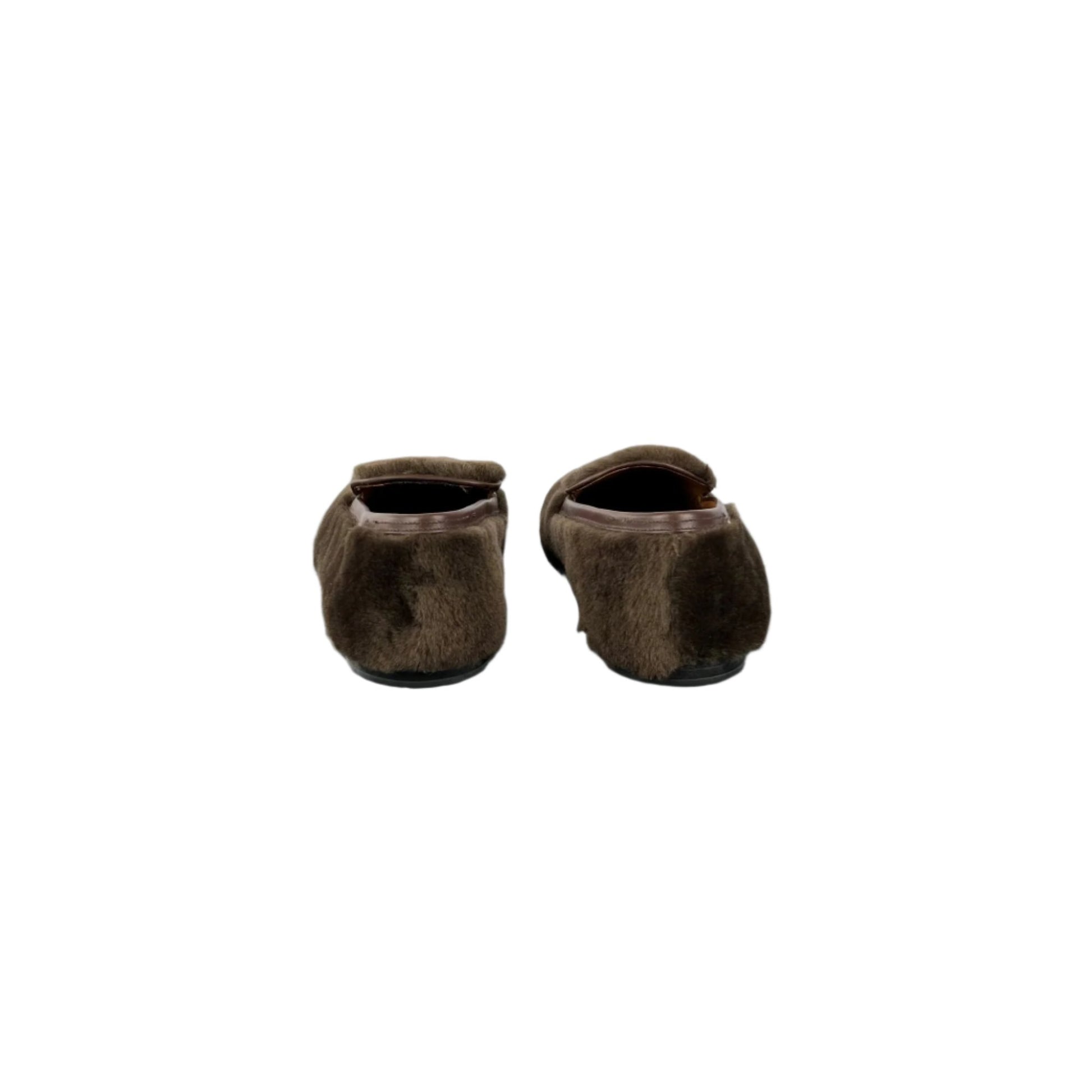 Bally Mens Crispi Brown Lamb Fur Loafers | Positivo Clothing