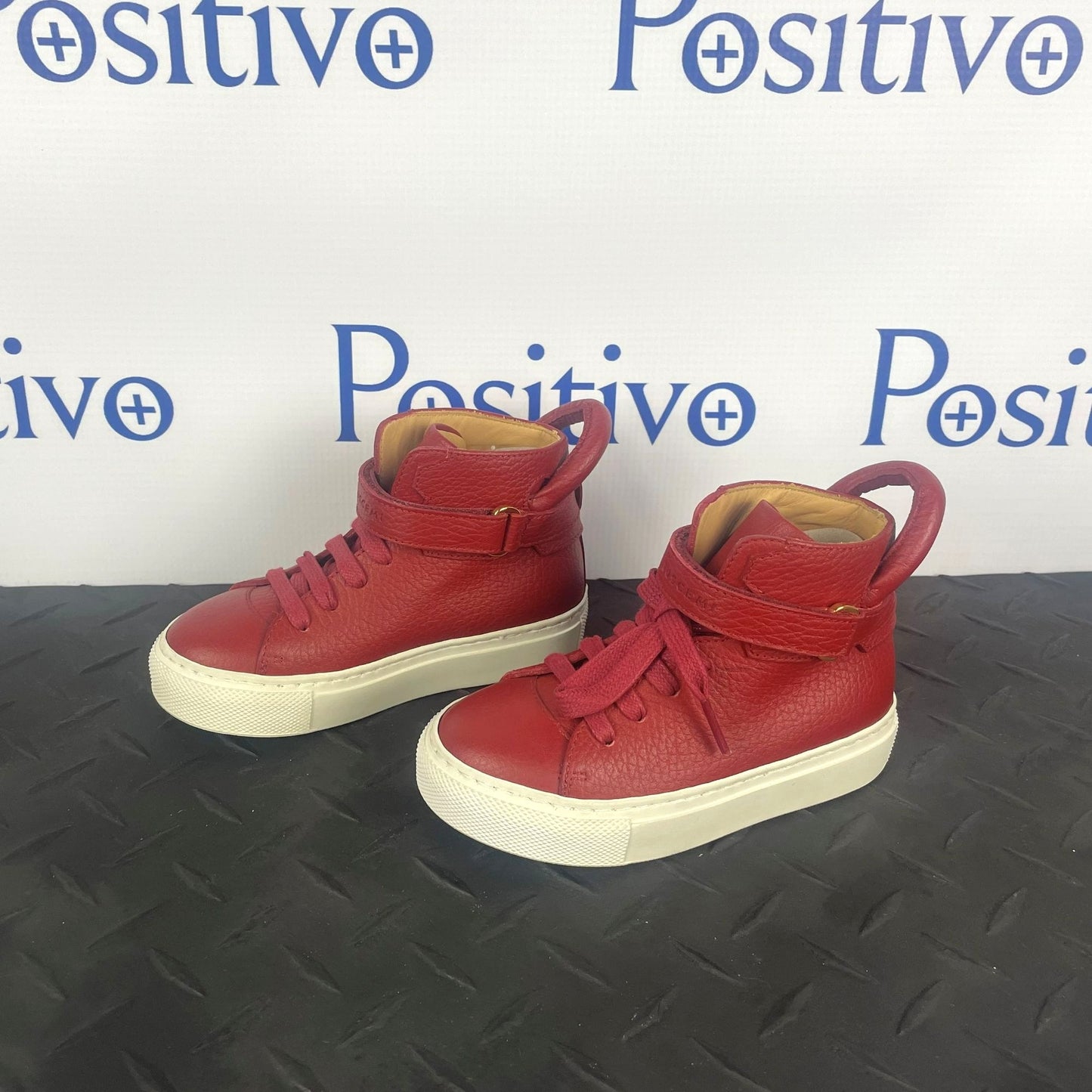 Buscemi 100MM Toddler Passion White Leather Sneakers EU T24 US 8