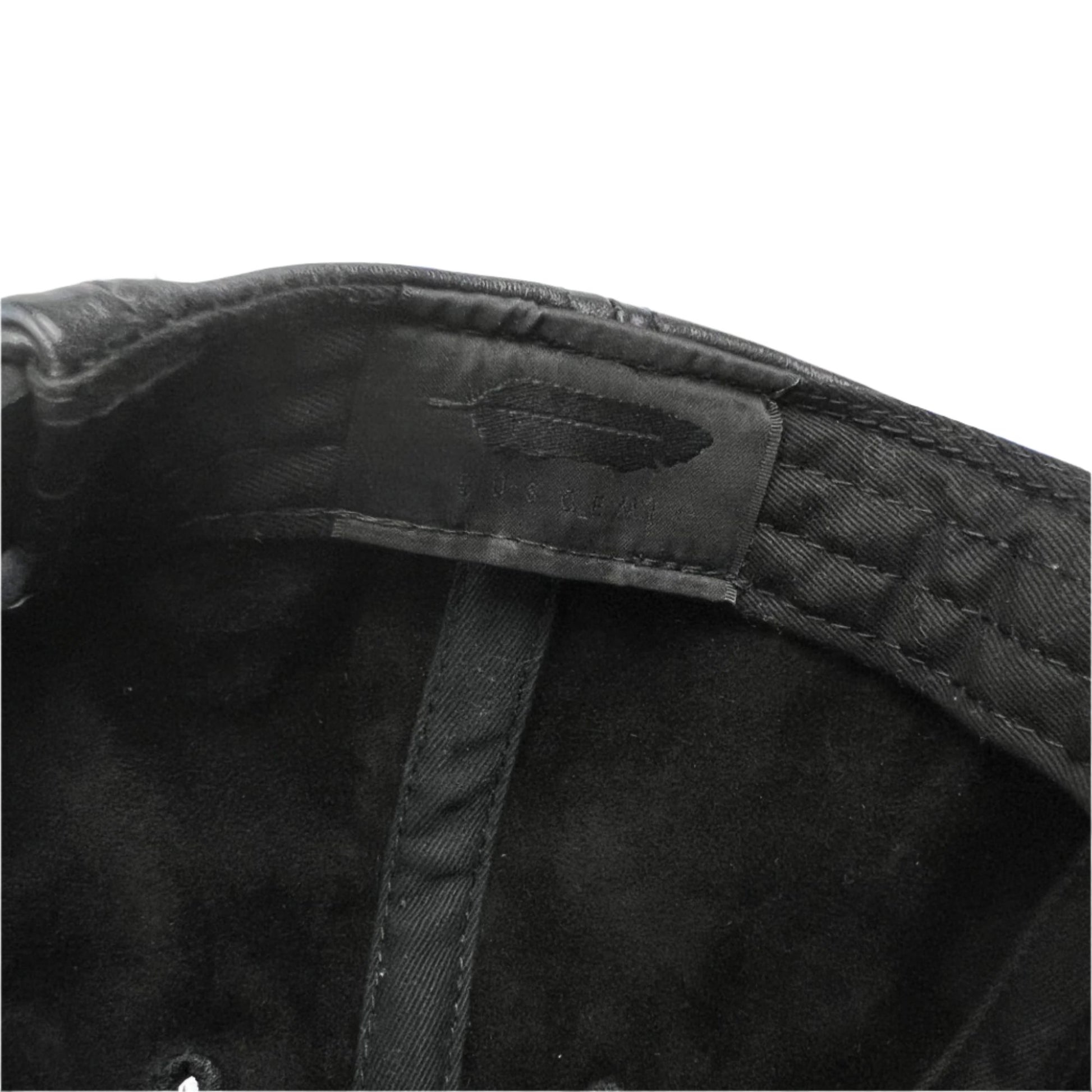 Buscemi Postback Black Smooth Cow Leather Hat SAMPLE | Positivo Clothing