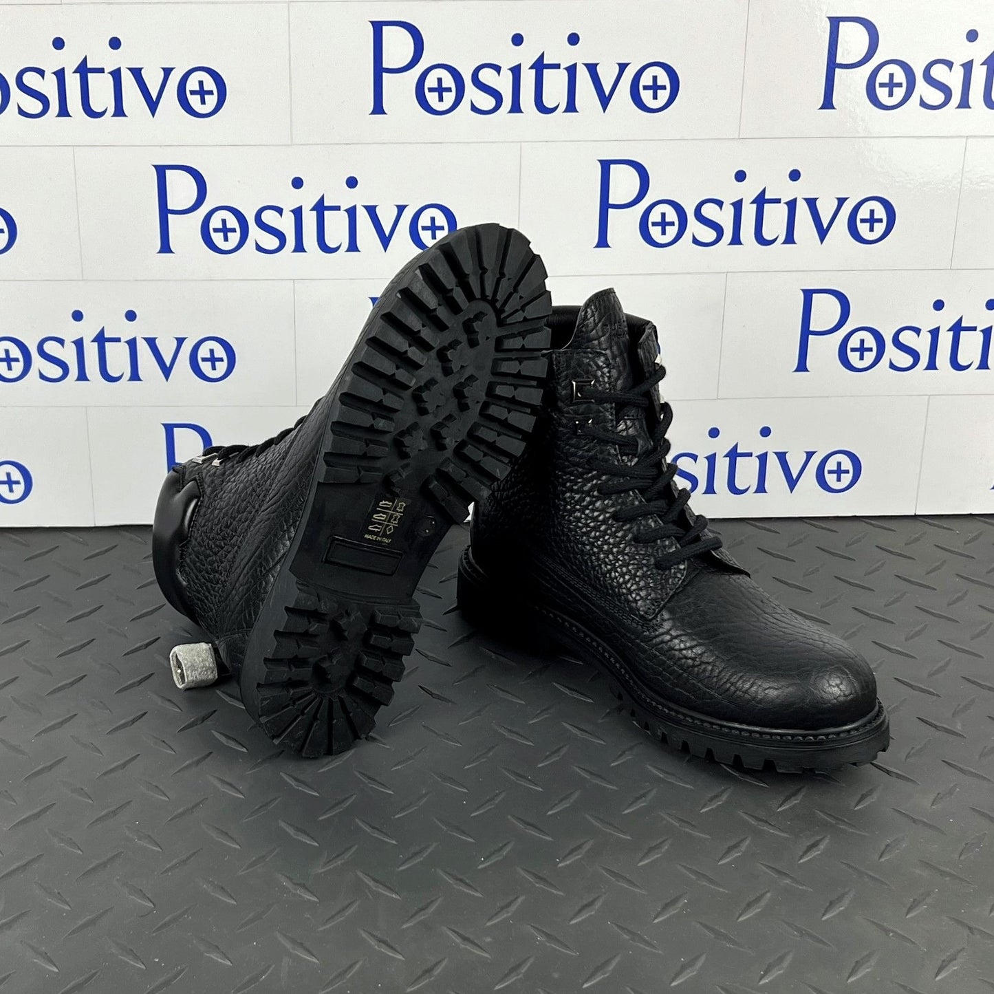 Buscemi Womens Site Boot Black Leather Boots SAMPLE | Positivo Clothing