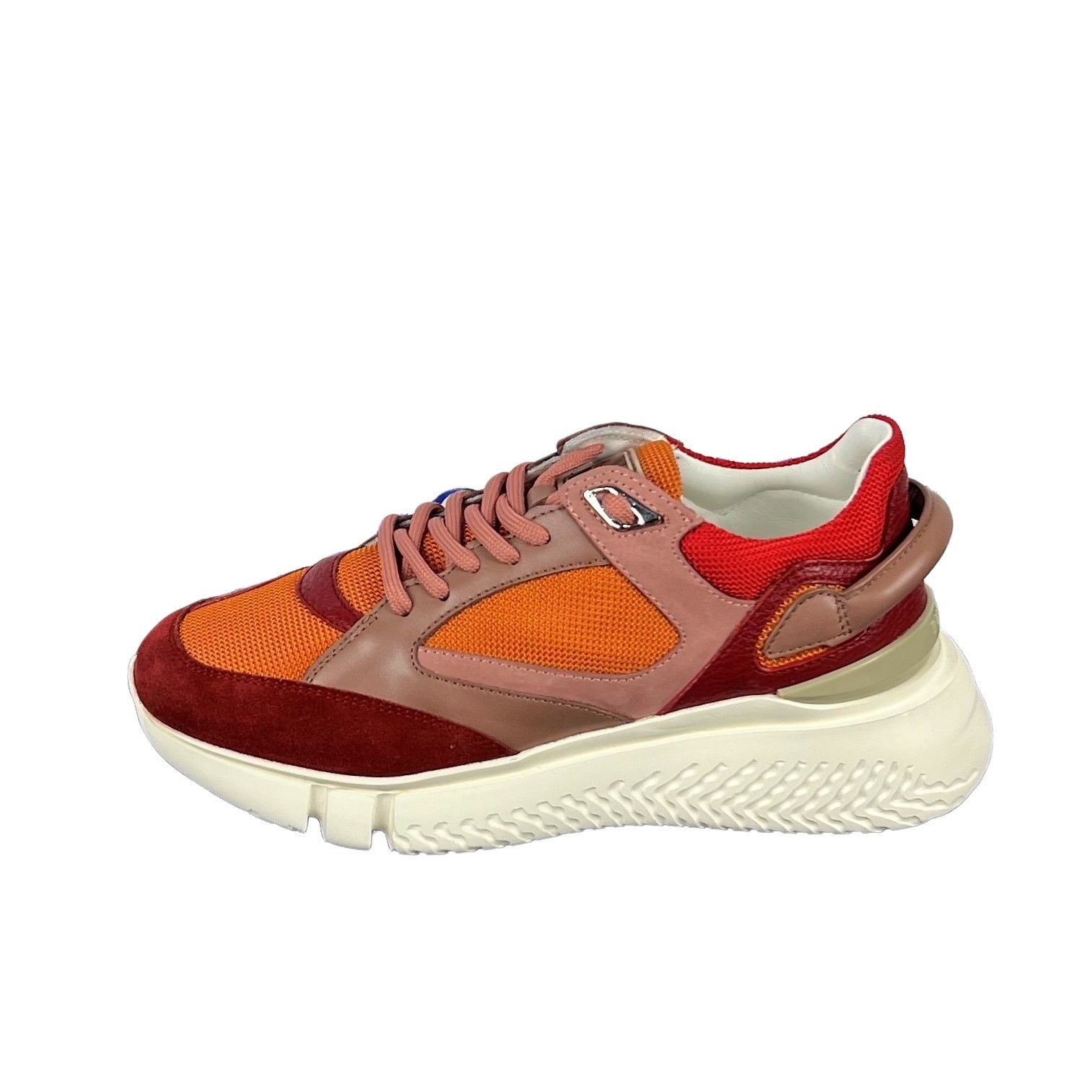 Buscemi Womens Veloce Scarlet/Orange Leather Sneakers SAMPLE | Positivo Clothing