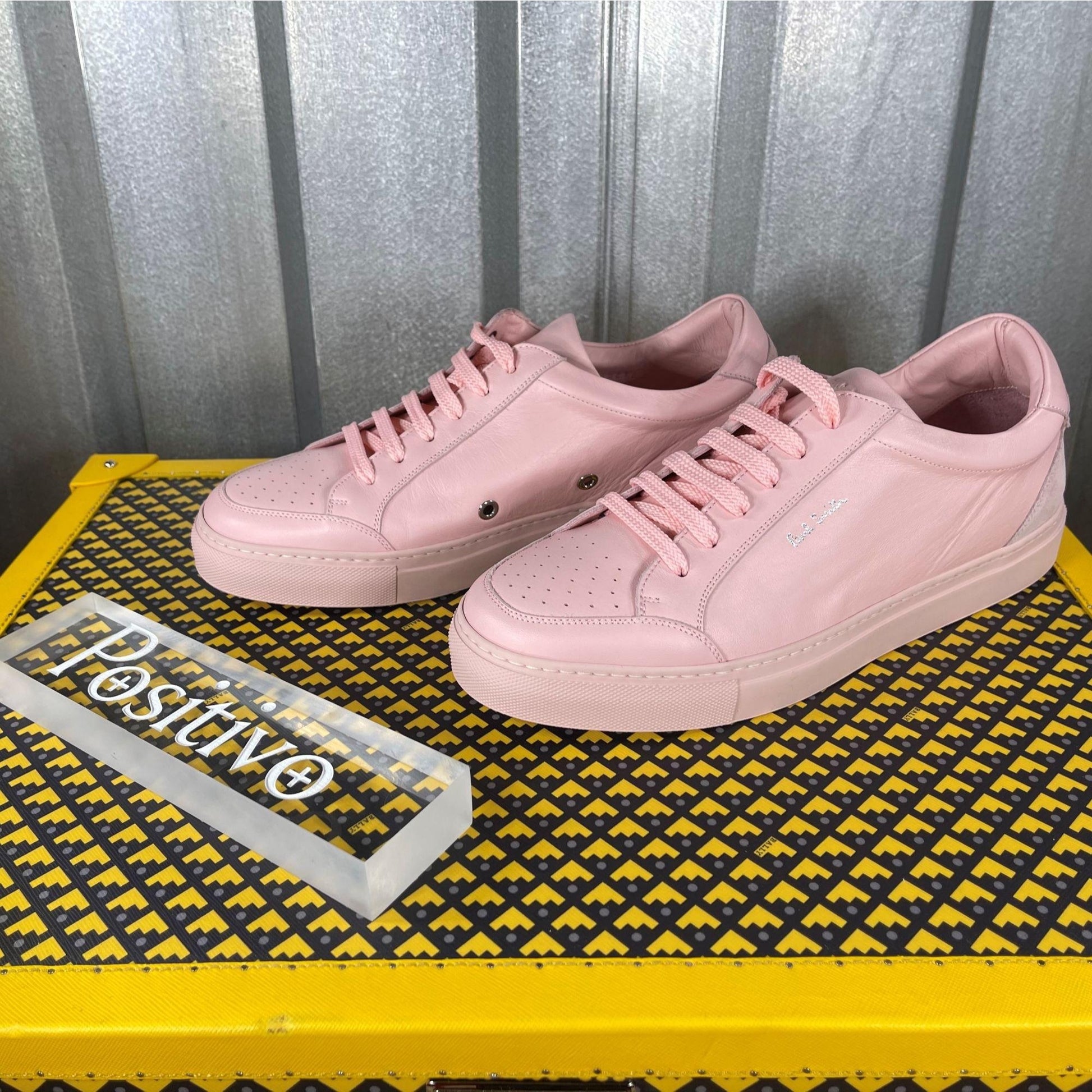 Paul Smith PRI10 Primo Powder Pink Leather Low Top Sneakers | Positivo Clothing