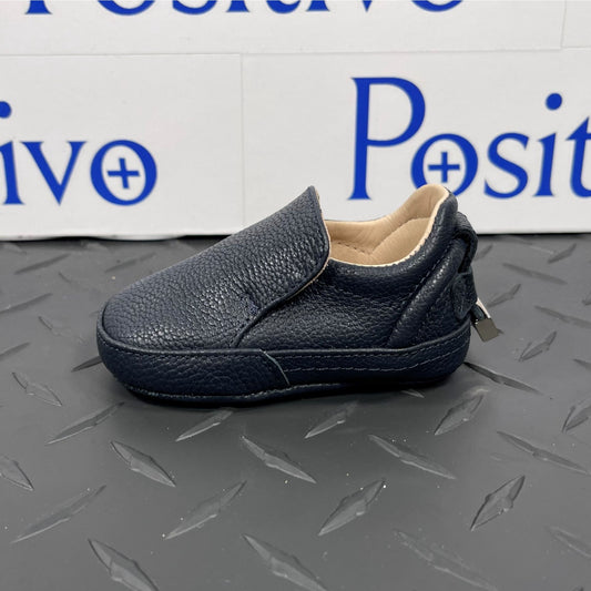 Buscemi 40MM Baby Navy Leather Sneakers | Positivo Clothing