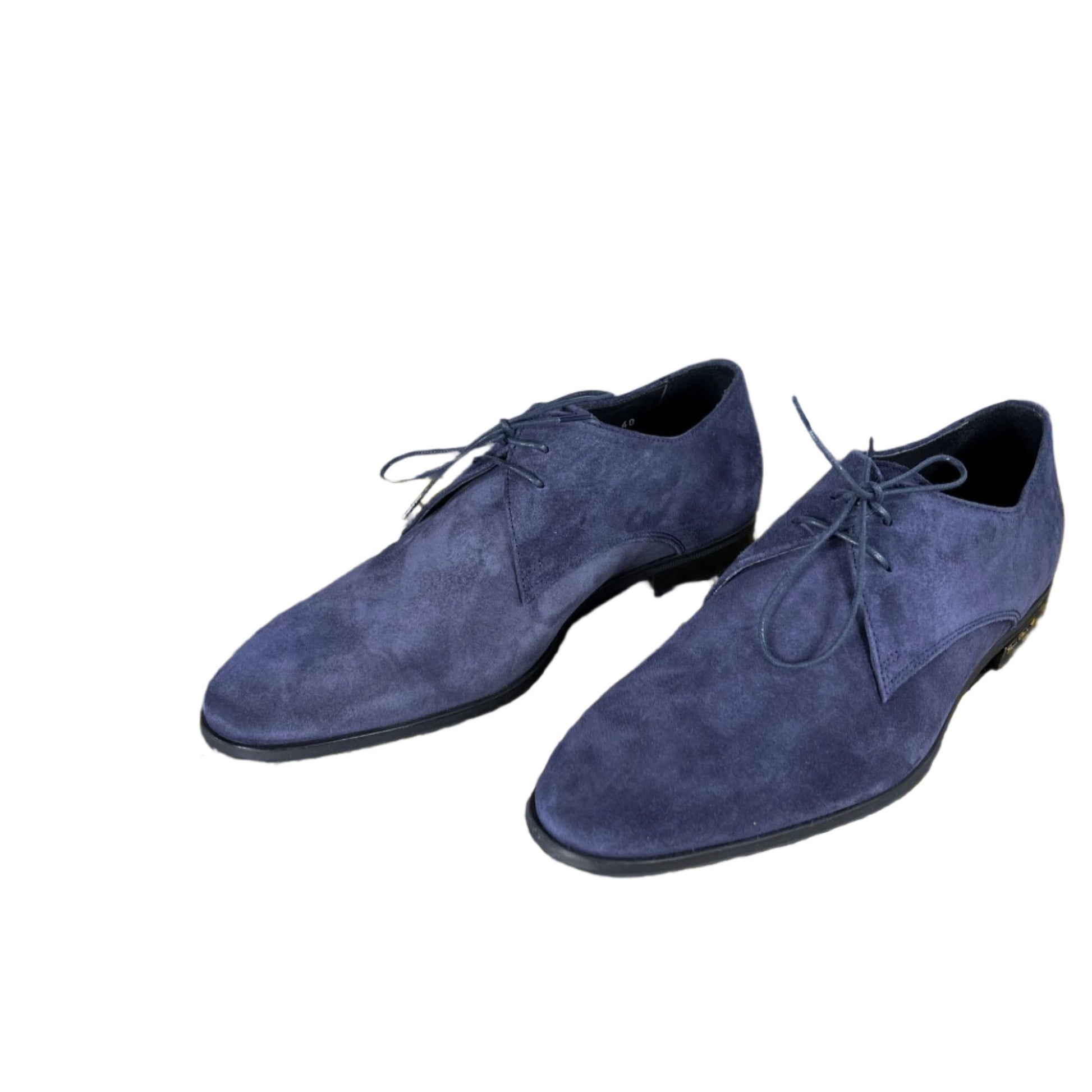 Paul Smith Coney Dark Navy Suede Derby Shoes CON06 49